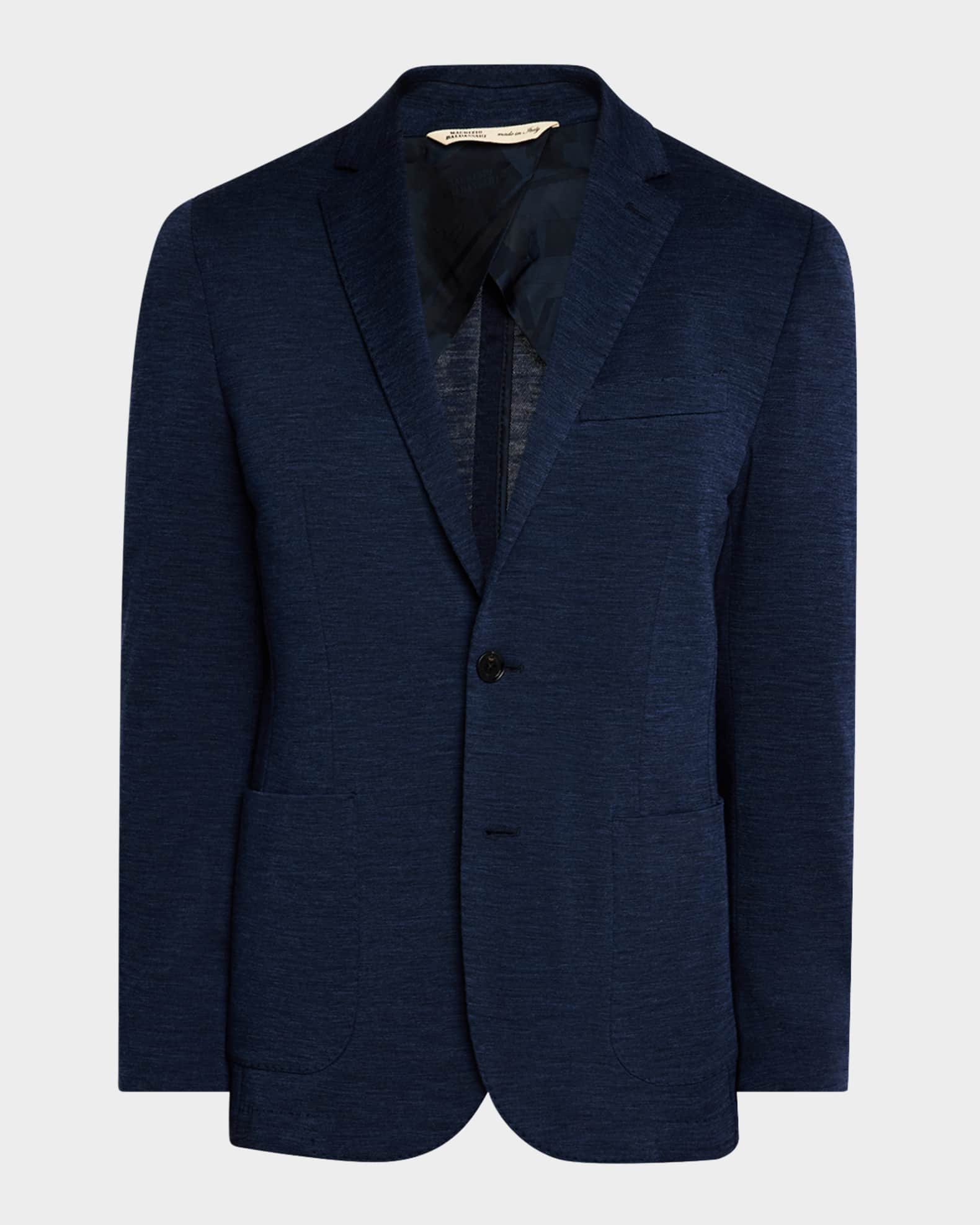 Men's Wool Jersey Two-Button Sport Coat 0