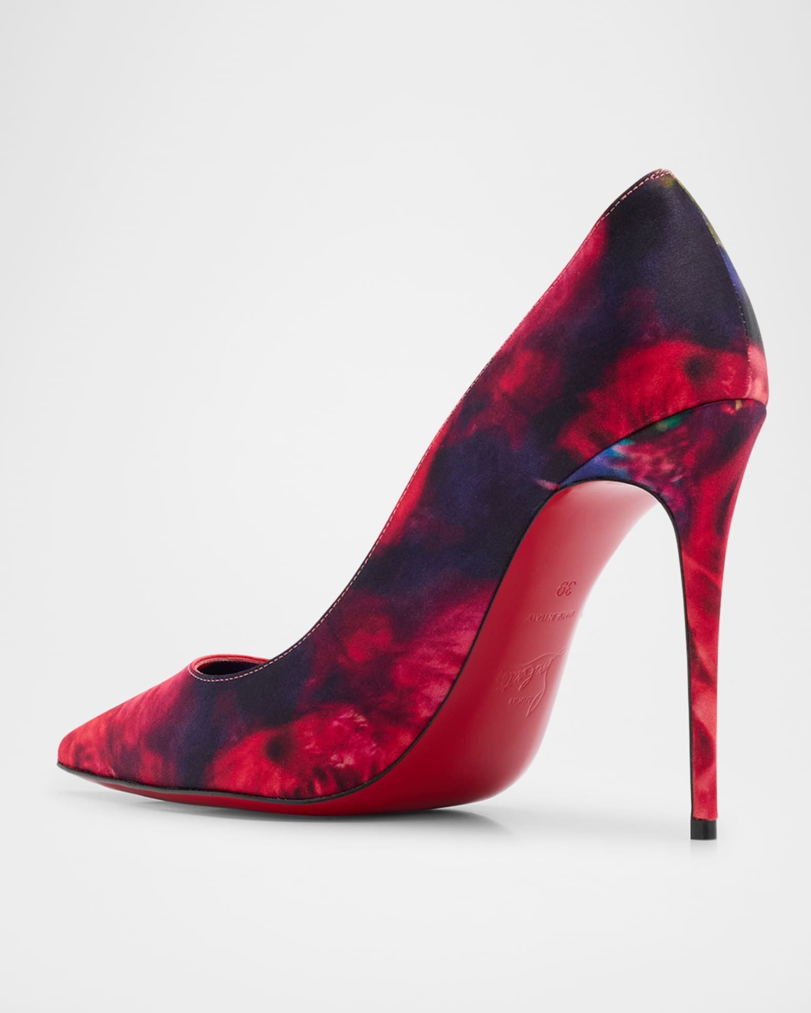 Christian Louboutin Women s Kate 3.9 Satin Pumps in Red Size 8