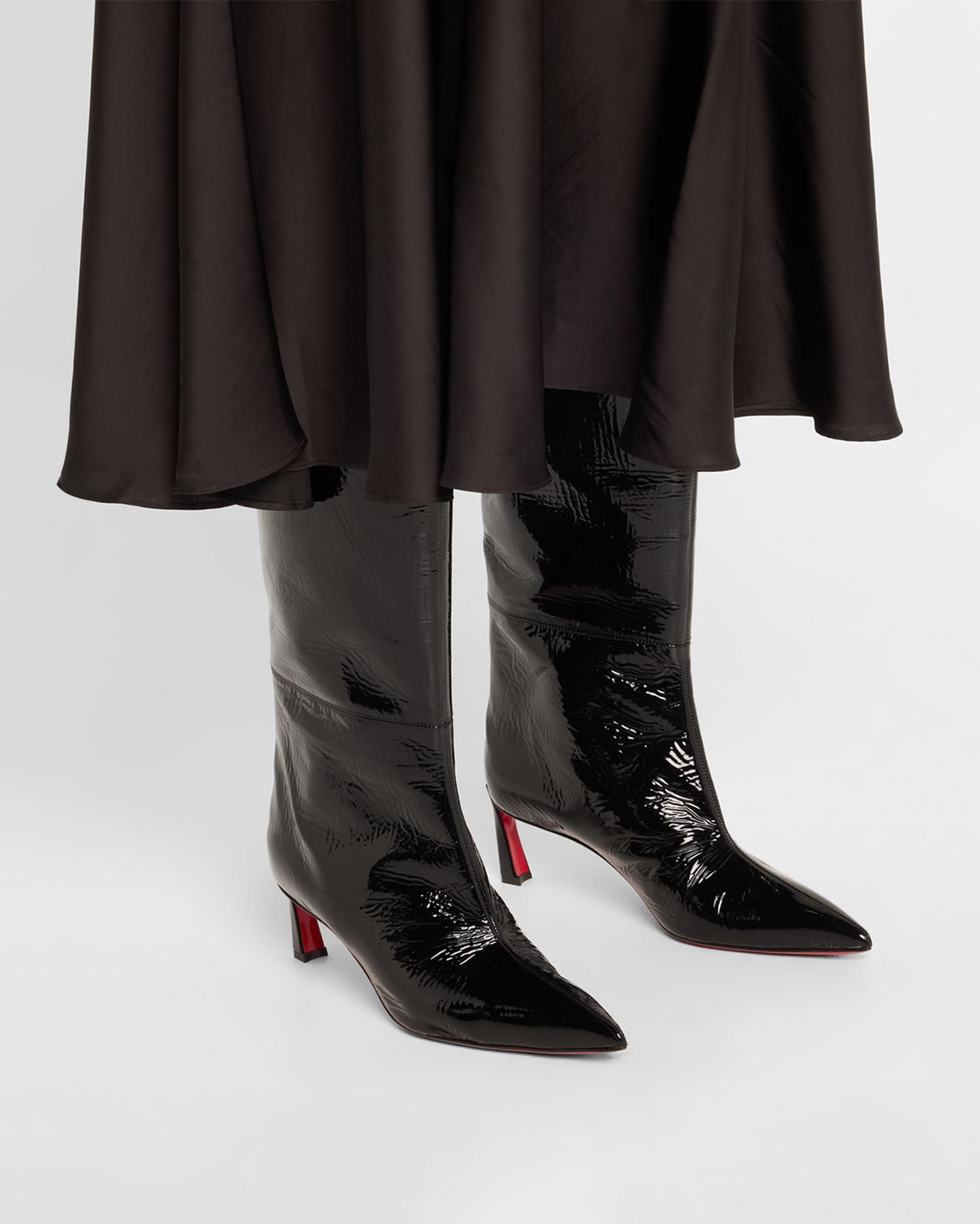 Red boots patent outlet