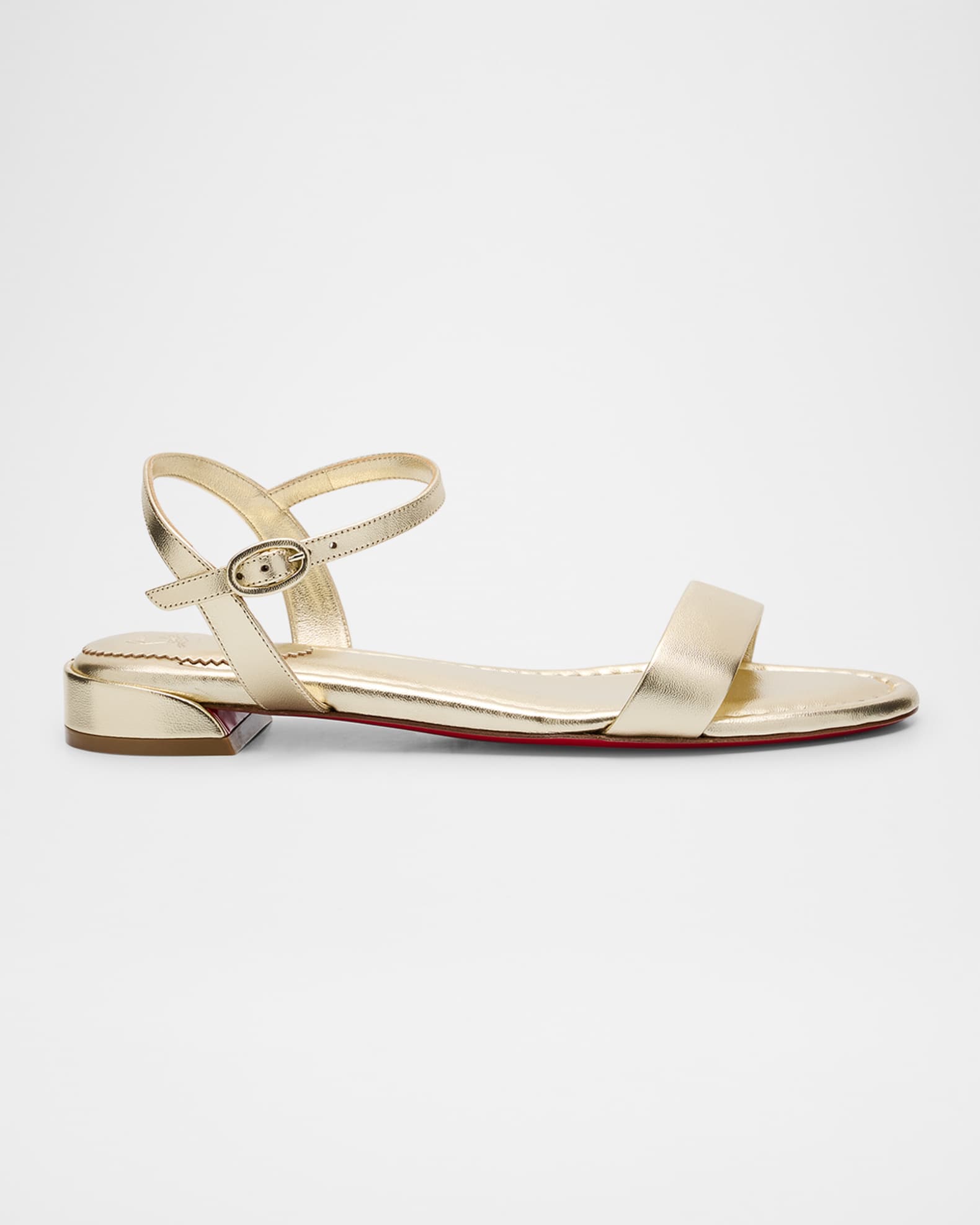 Sweet Jane Red Sole Metallic Sandals 0