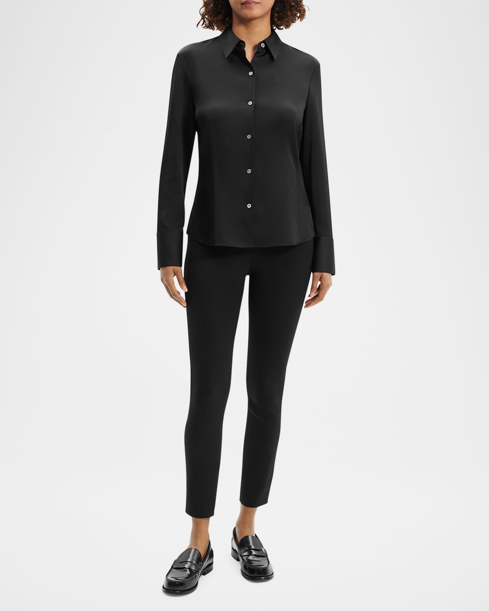 Silk Straight Shirt 1
