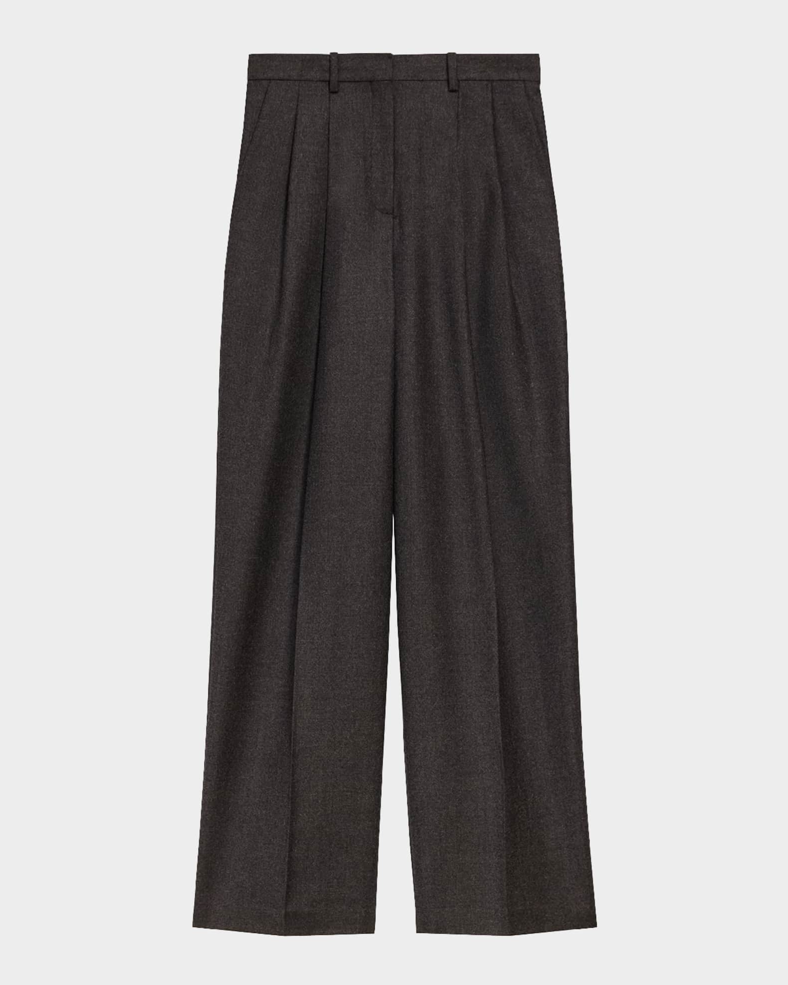 Flannel Double-Pleat Pants 1
