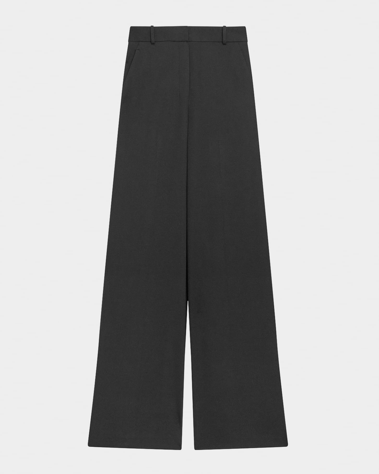 High-Waist Double-Knit Trousers 0