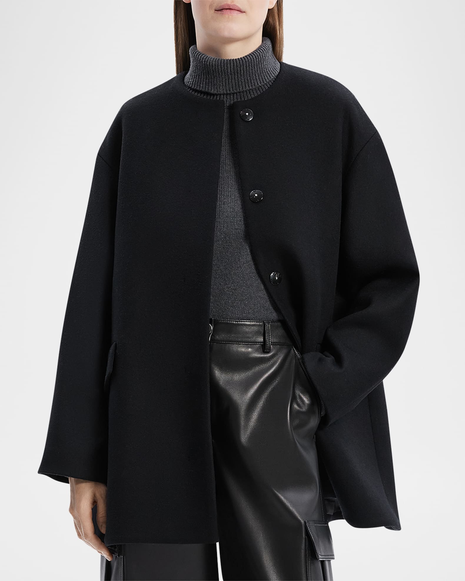 Theory cape coat deals