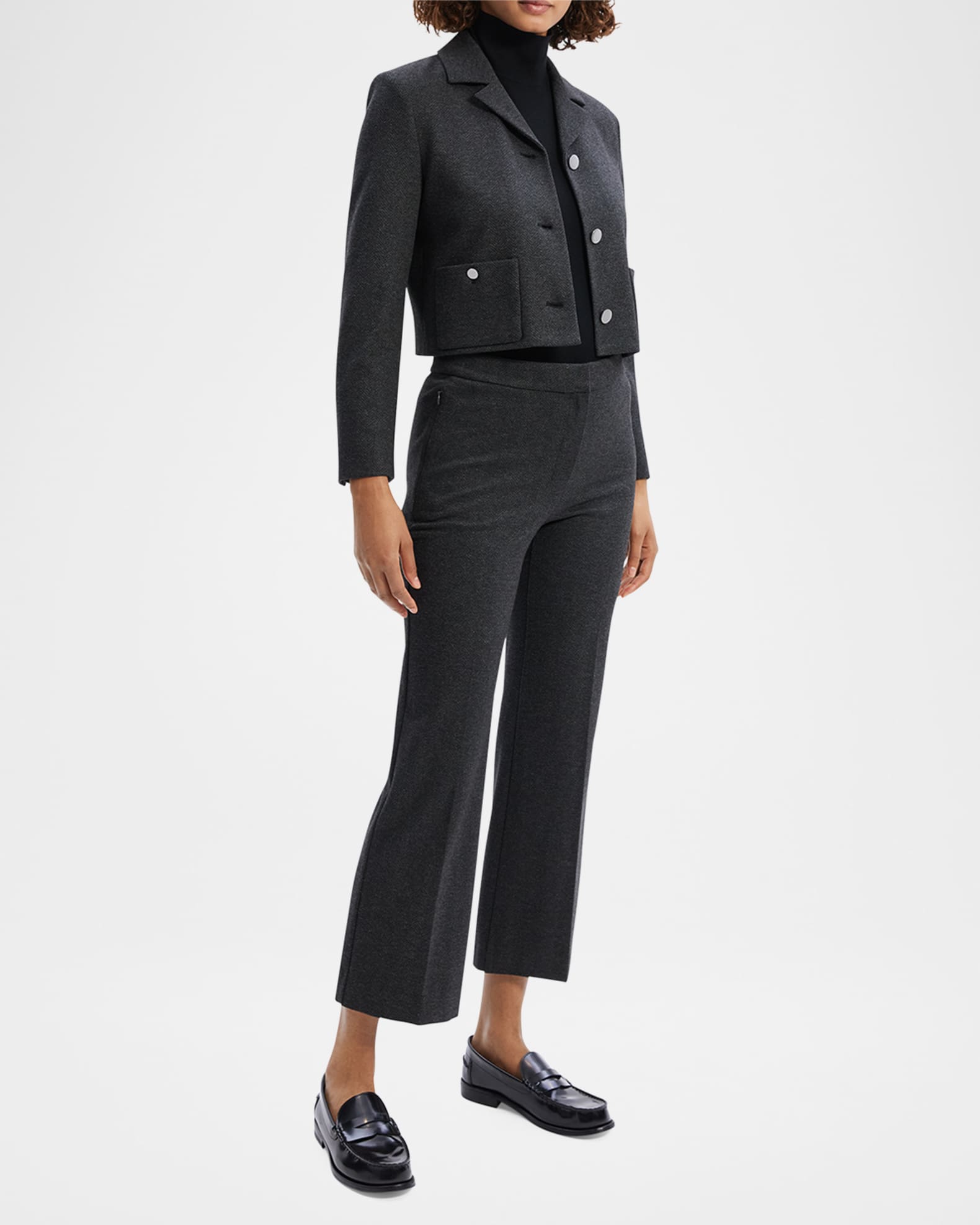 Boxy Cropped Patch Pocket Jacket 1