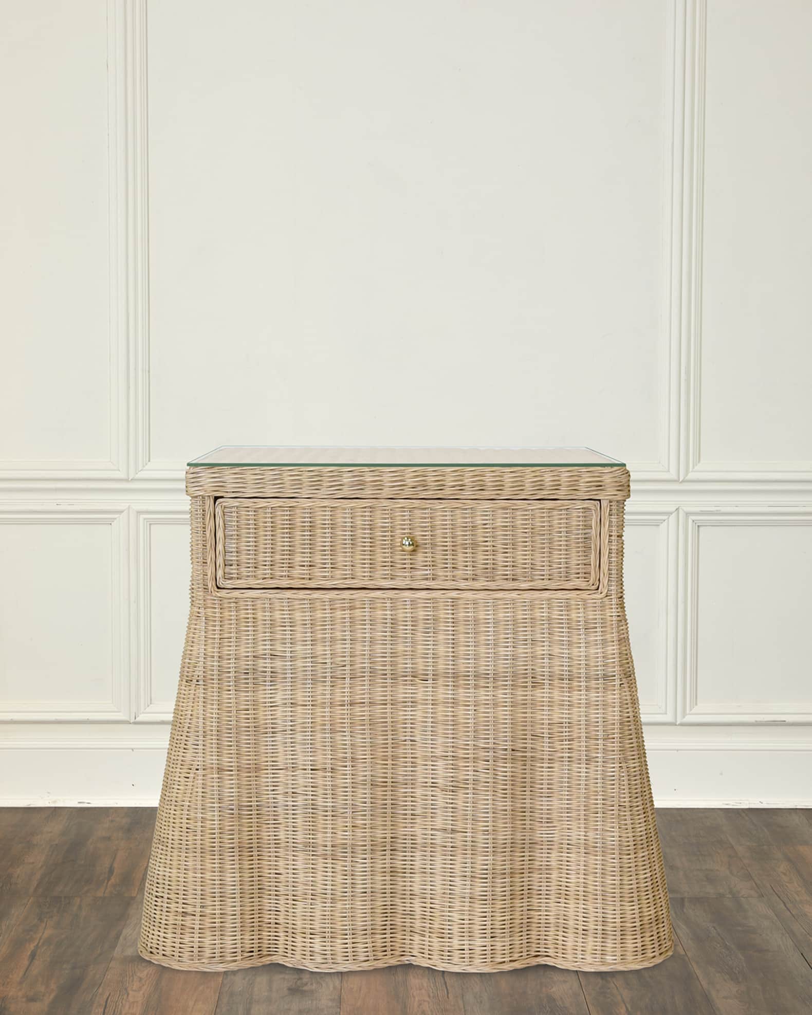 Giselle Rattan Side Table 1