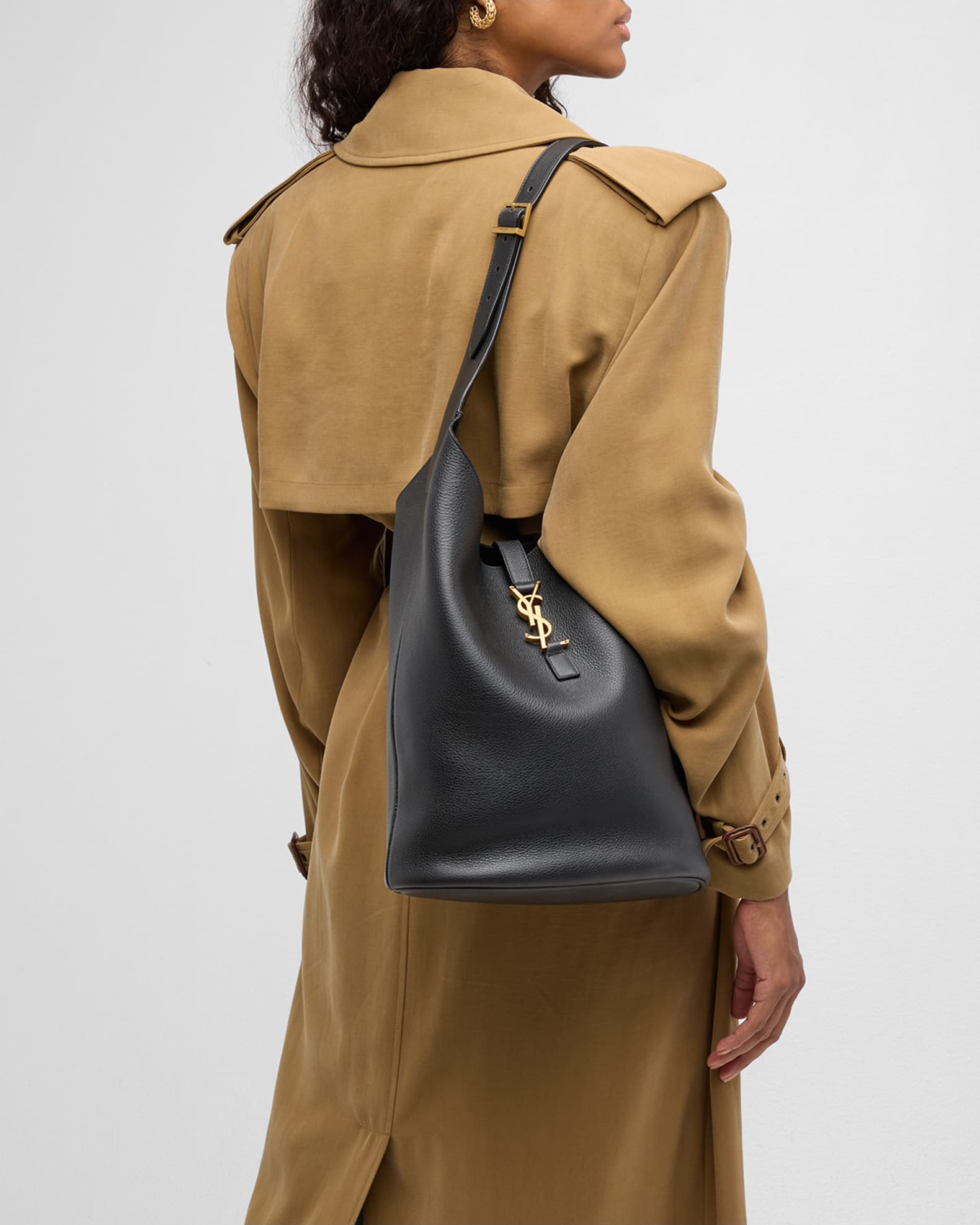 LE 5 À 7 BAG 24 DARK GREEN CALFSKIN