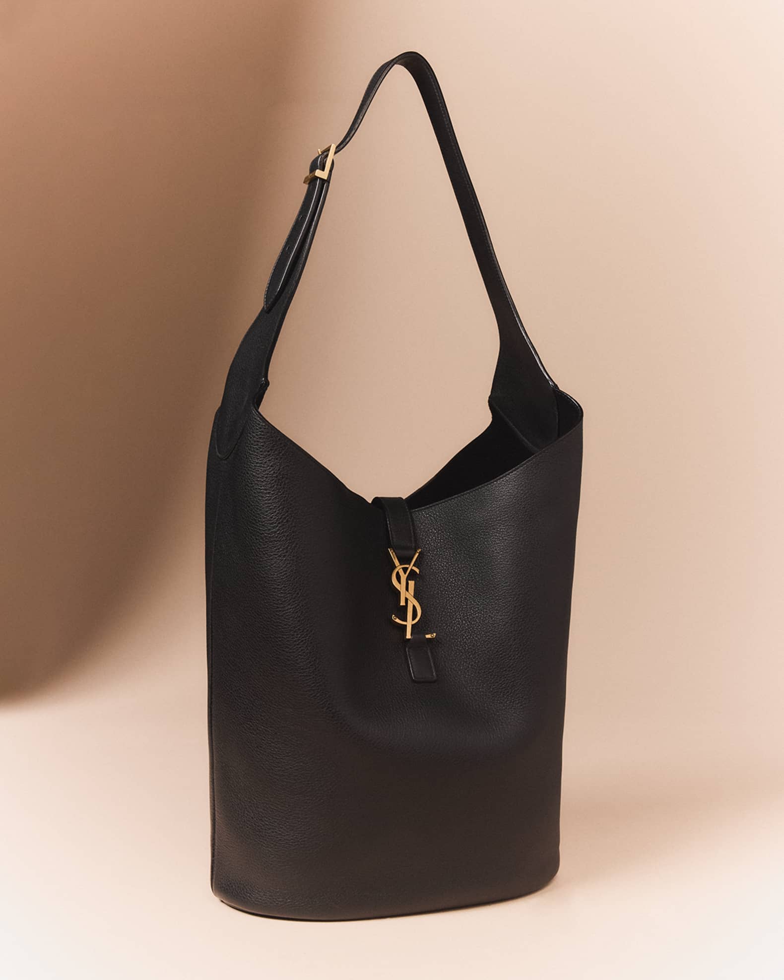 Saint Laurent Le 5 A 7 YSL Hobo Bag in Lamb Leather | Neiman