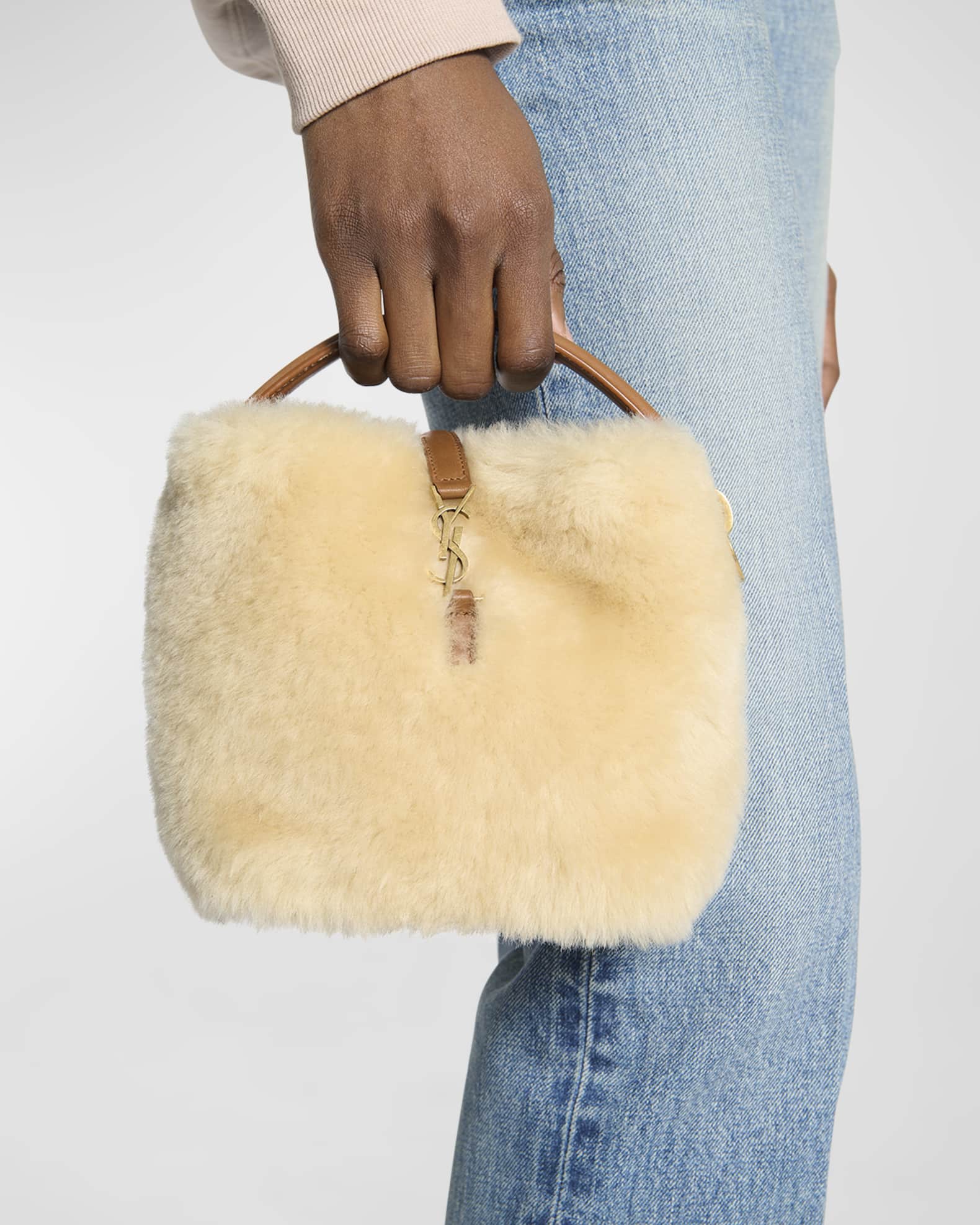 Ysl sheepskin bag hot sale