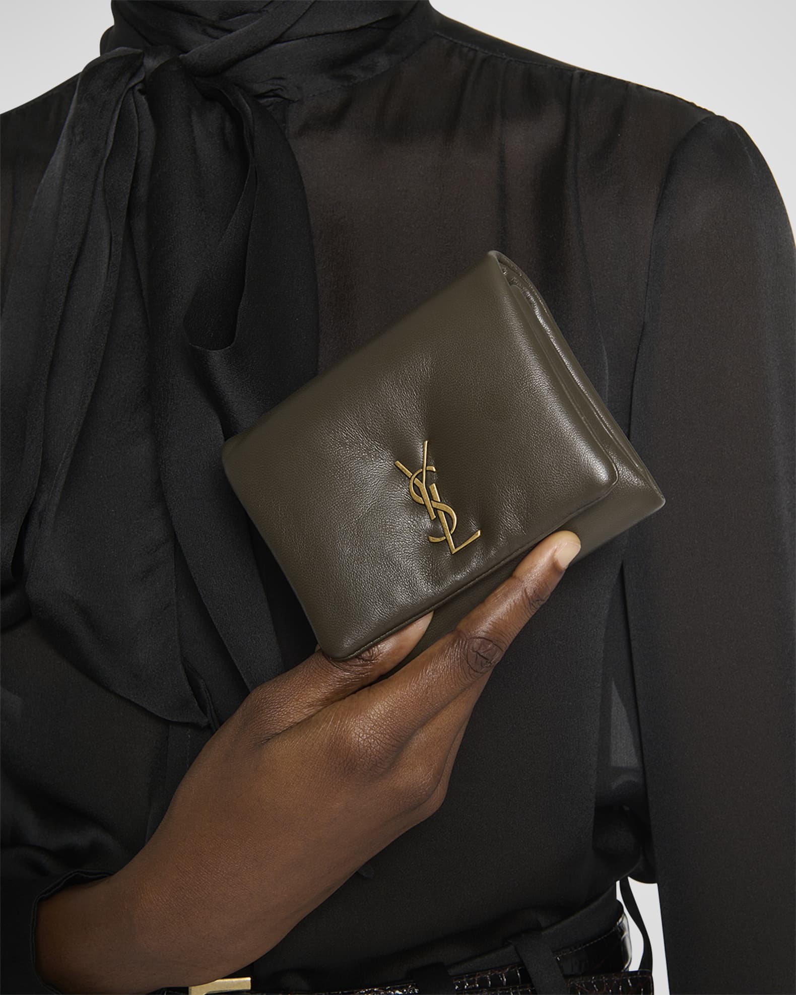 Ysl monogram compact wallet 2025