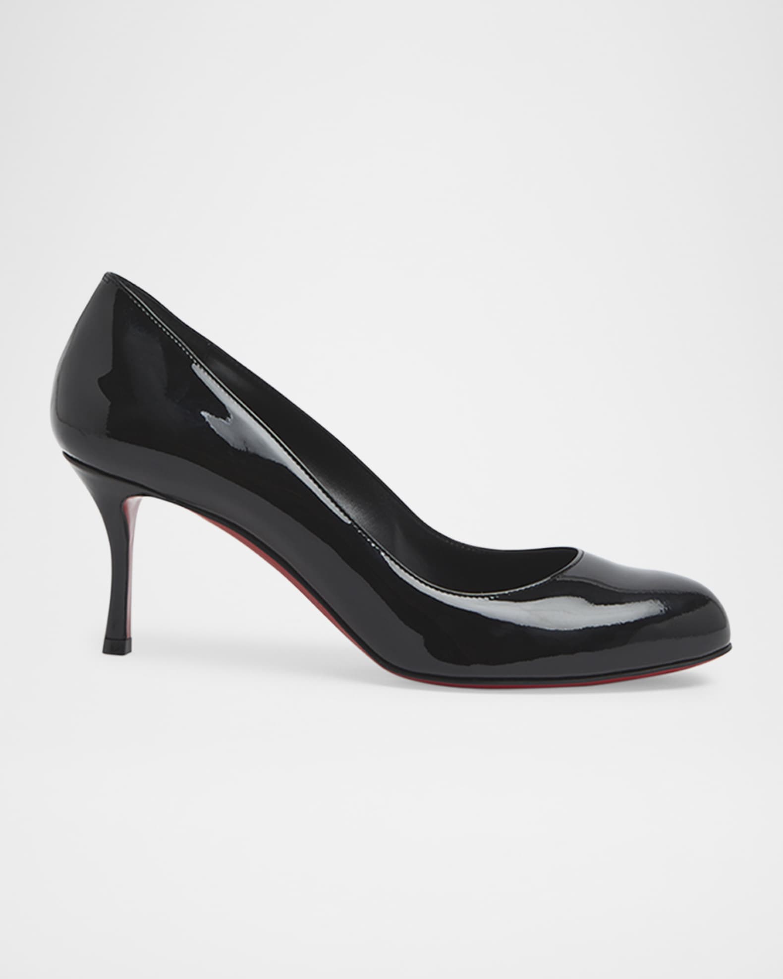 Christian Louboutin Dolly Patent Red Sole Pumps Black