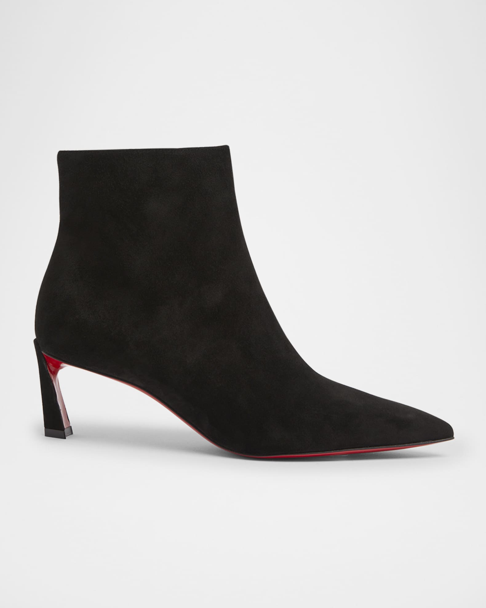 Christian Louboutin Condora Suede Red Sole Ankle Booties Neiman Marcus