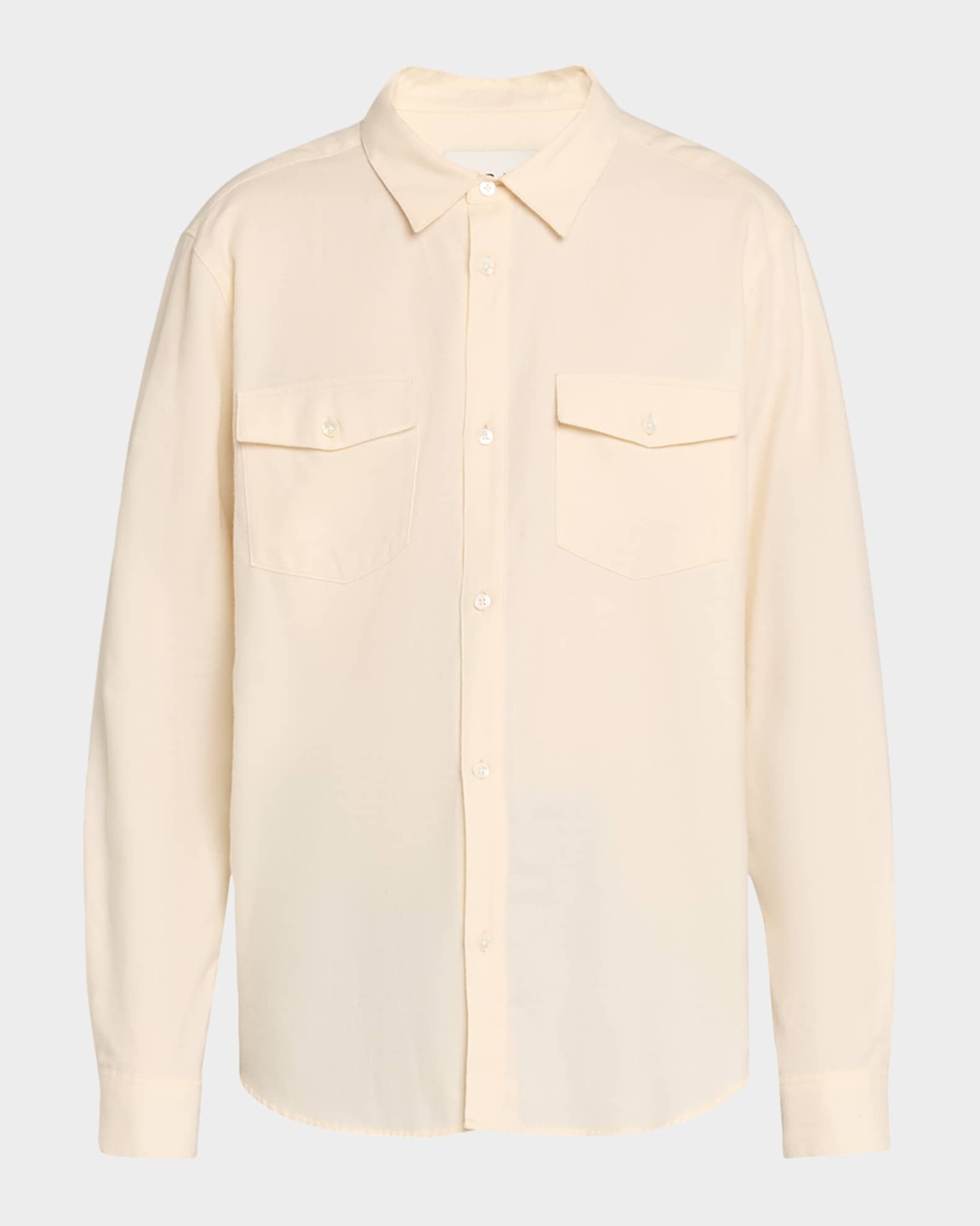 Men's Double Pocket Wool-Blend Sport Shirt 0
