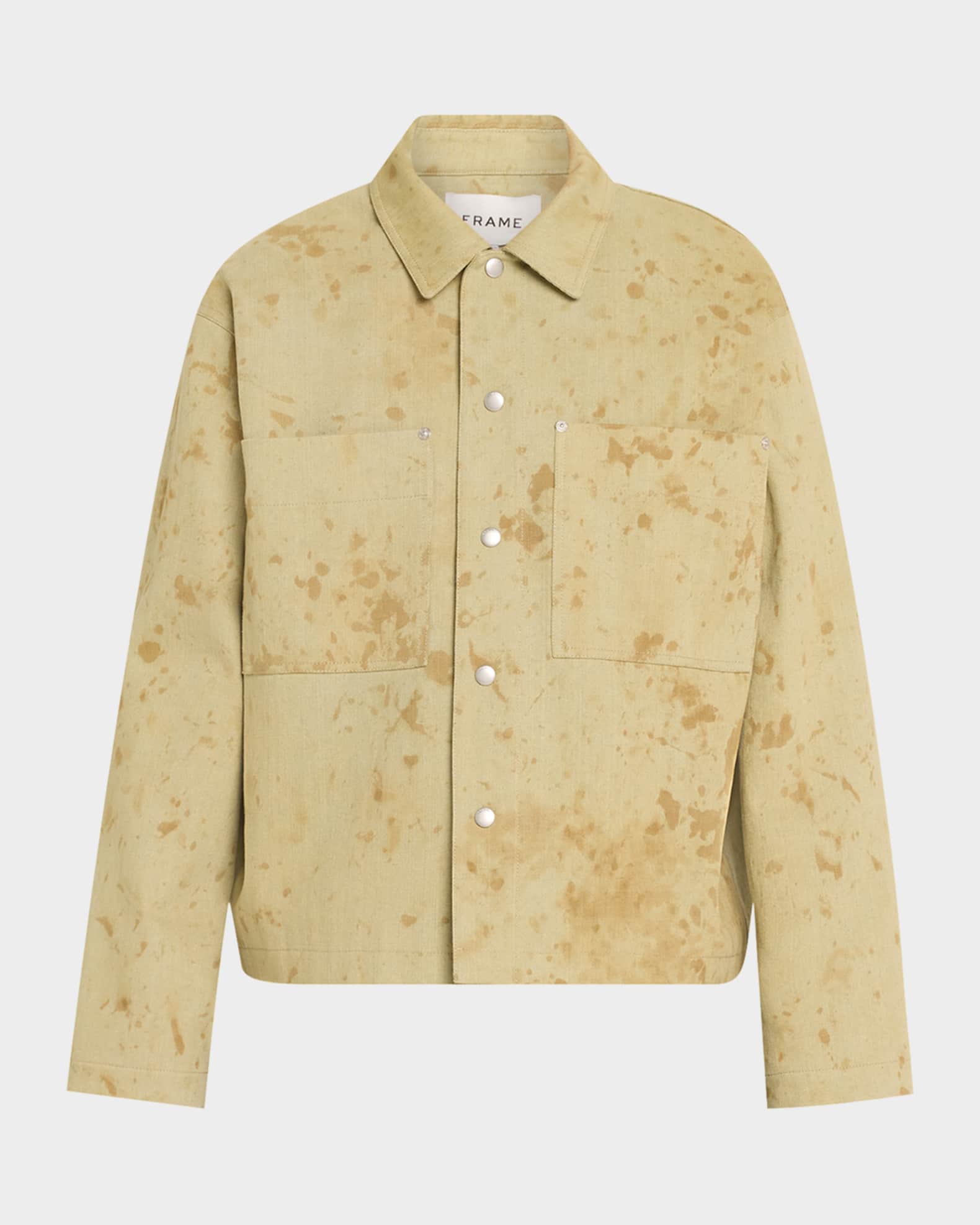 Men's Painted Denim Overshirt 0