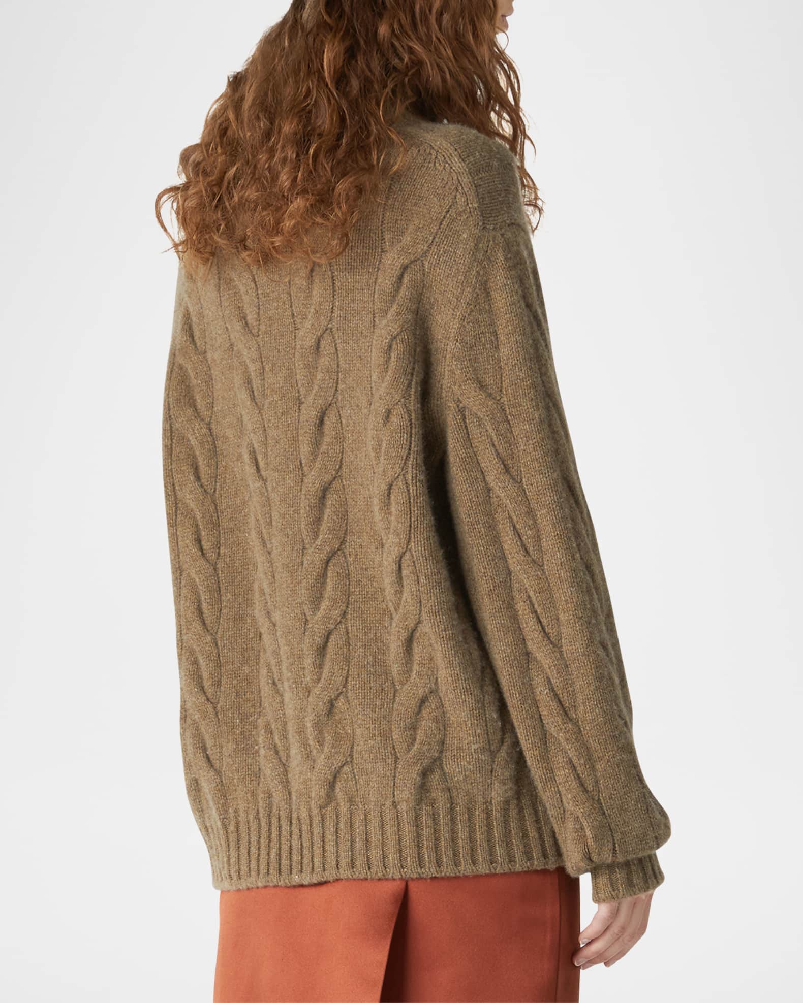 Loro Piana Napier Cable-Knit Cashmere Turtleneck Sweater Neiman - Main Image