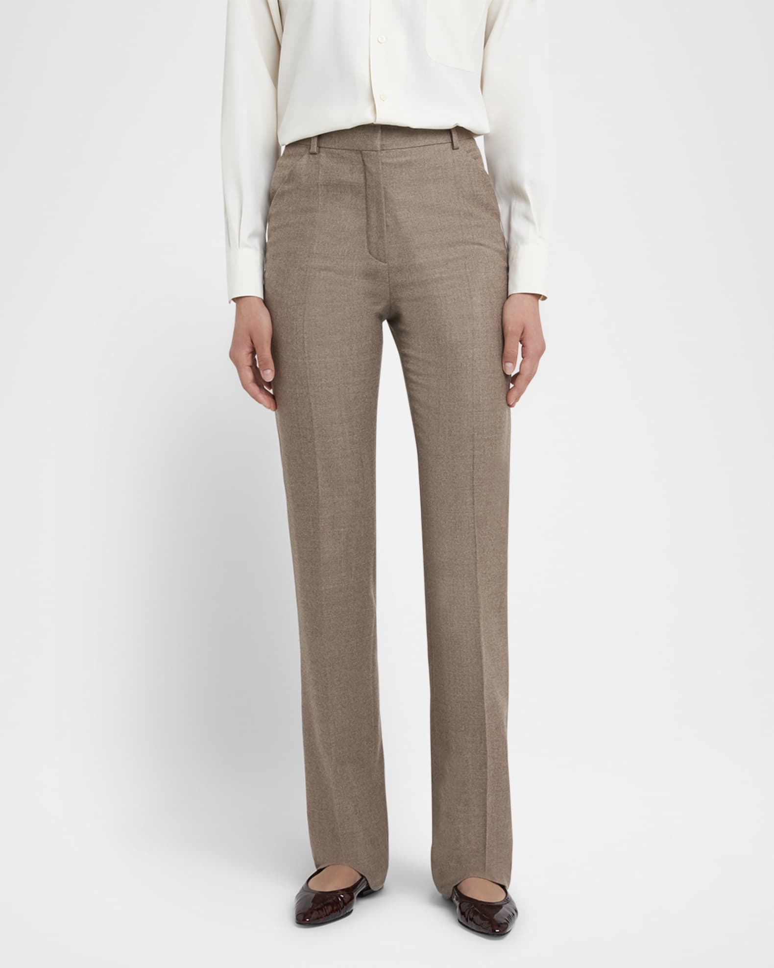 Sawyer Wool Straight-Leg Trousers 1