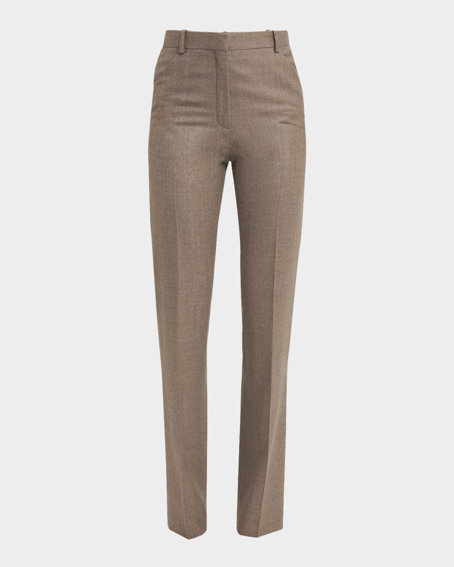 Sawyer Wool Straight-Leg Trousers 0