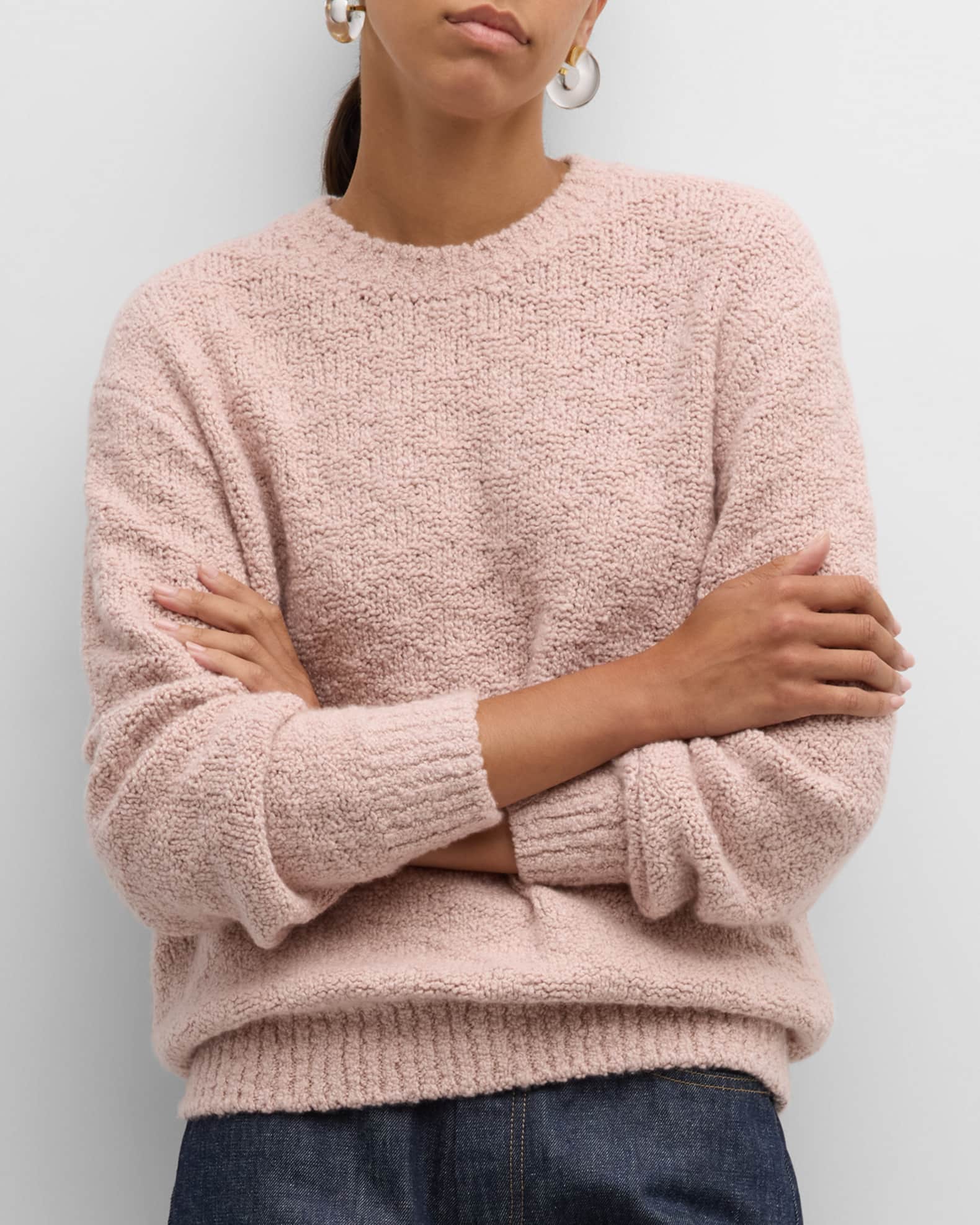 Loro Piana Folecchio Crewneck Cashmere Sweater | Neiman Marcus