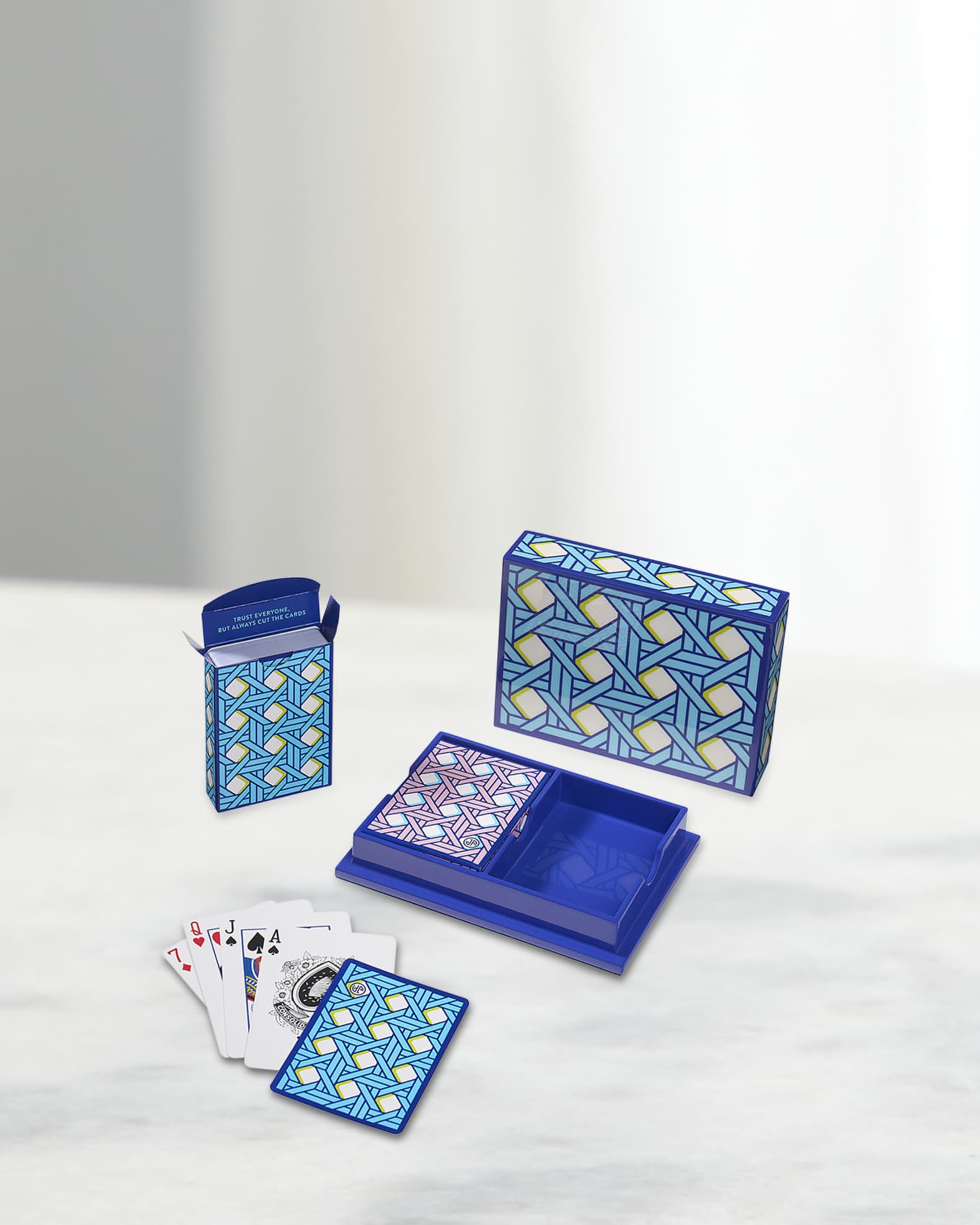 Basketweave Lacquer Card Set 0