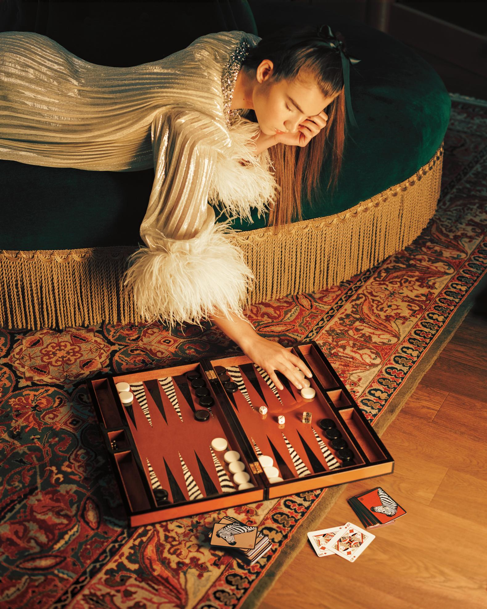 SERENADE NAMANE ドギョム 3枚セット ③ Jonathan Adler Zebra Backgammon Set | Neiman Marcus