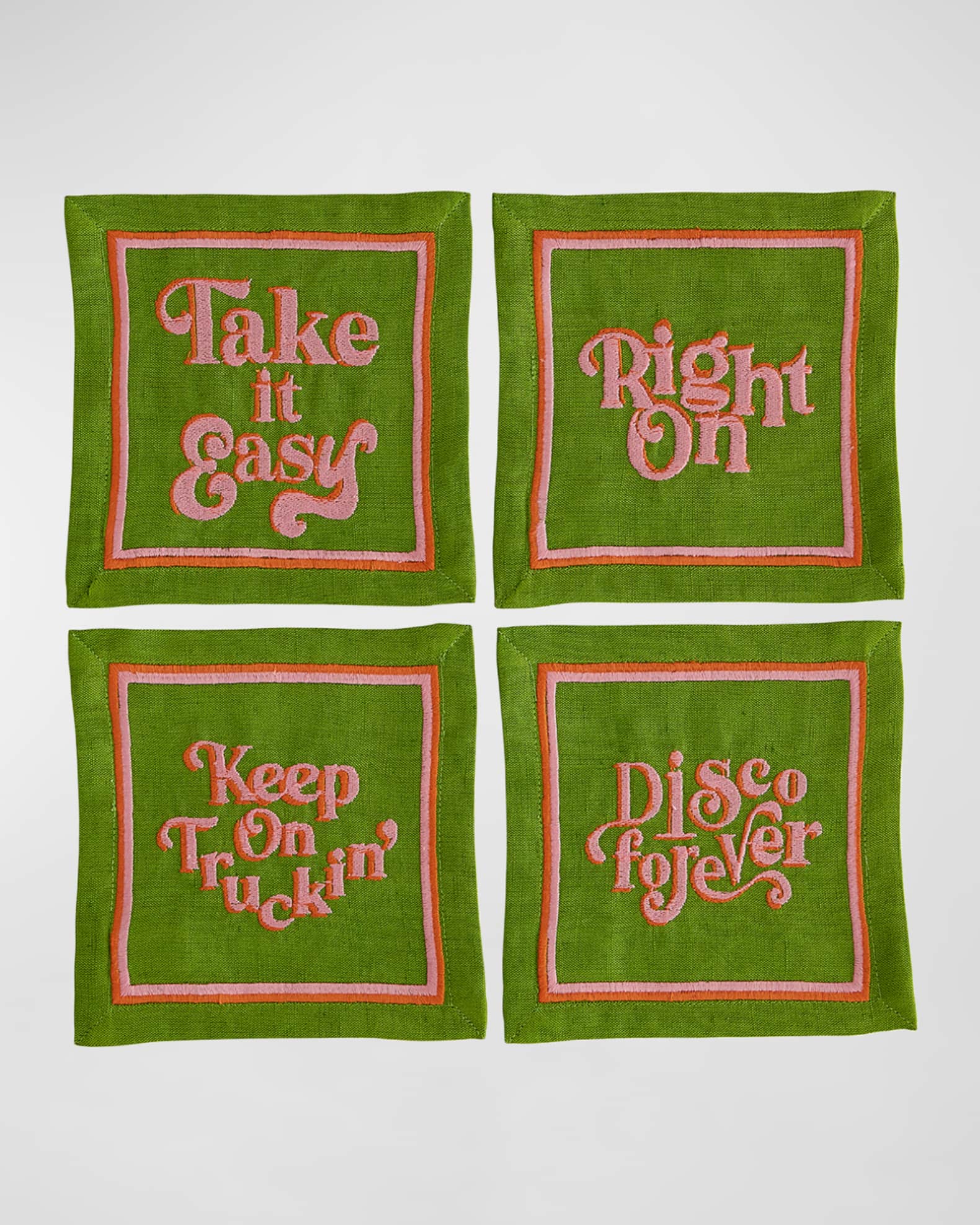 Deep Thoughts Cocktail Napkins, Set of 4 0