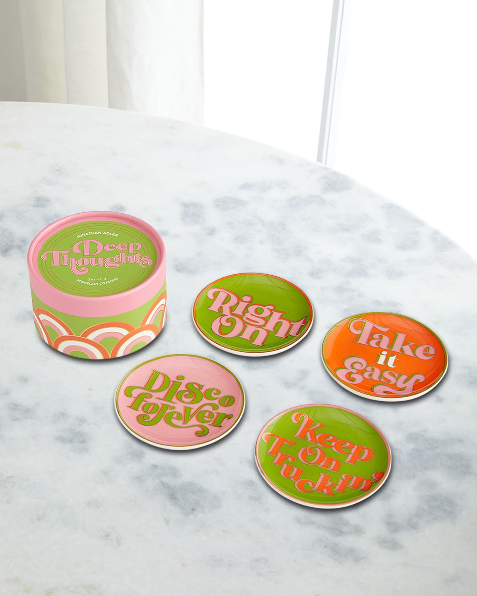 Deep Thoughts Coasters, Set of 4 0