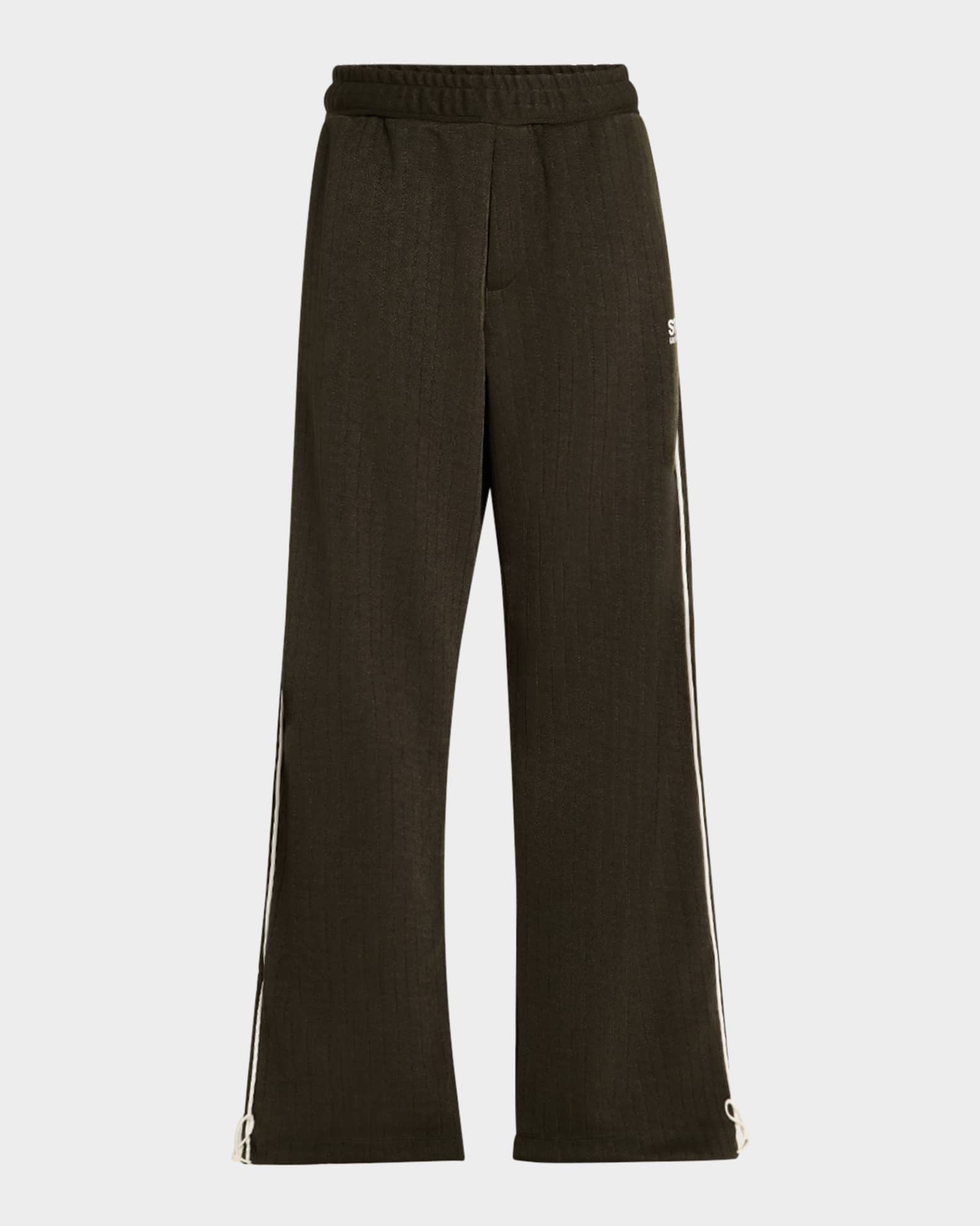 【送料&関税込】Golden Goose Olive Green Polyester Joggers Airweight Jogger 7/8 with Piping - Olive/White – SPLITS59