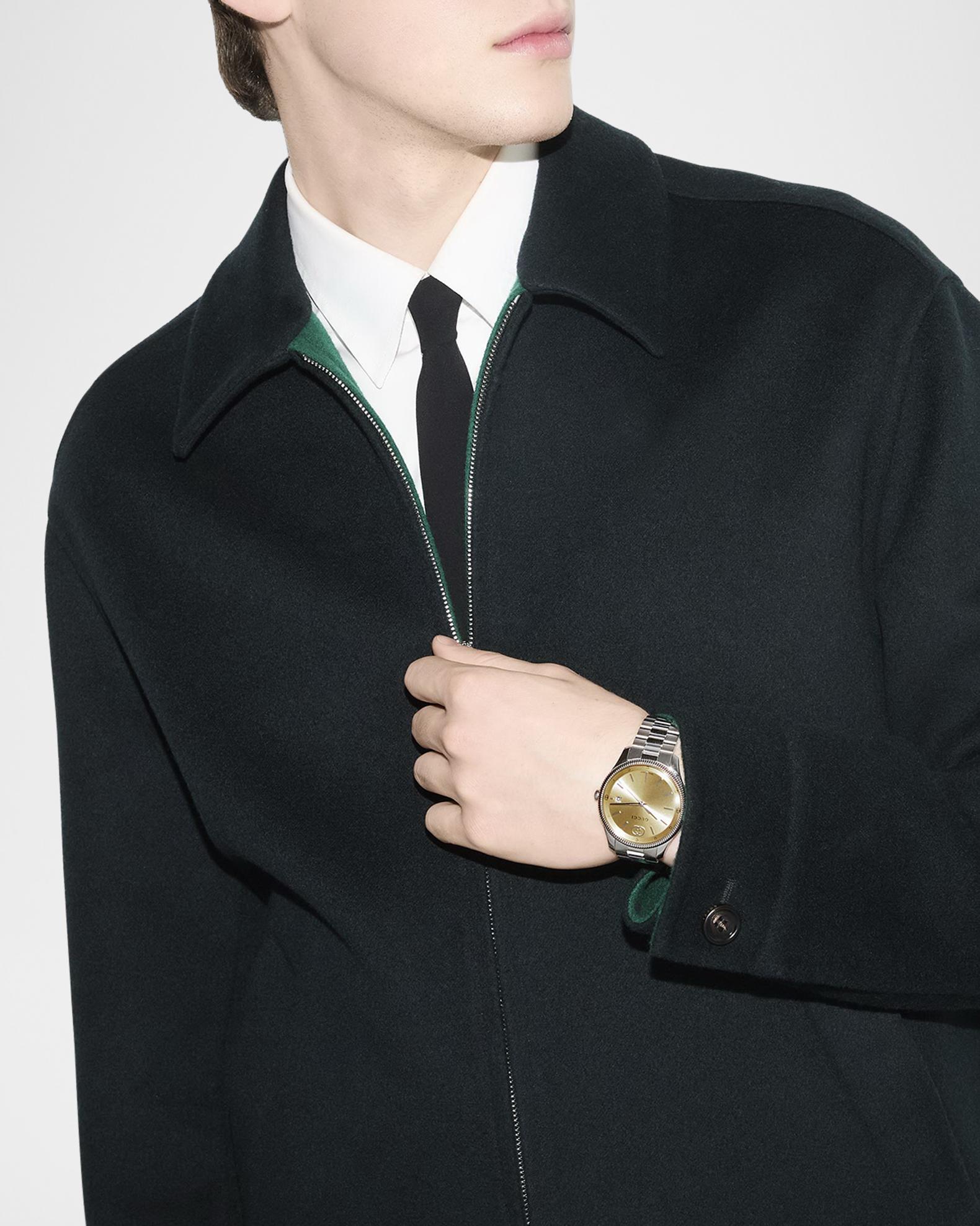 Gucci G-Timeless Stainless Steel Bracelet Watch, 38mm | Neiman Marcus