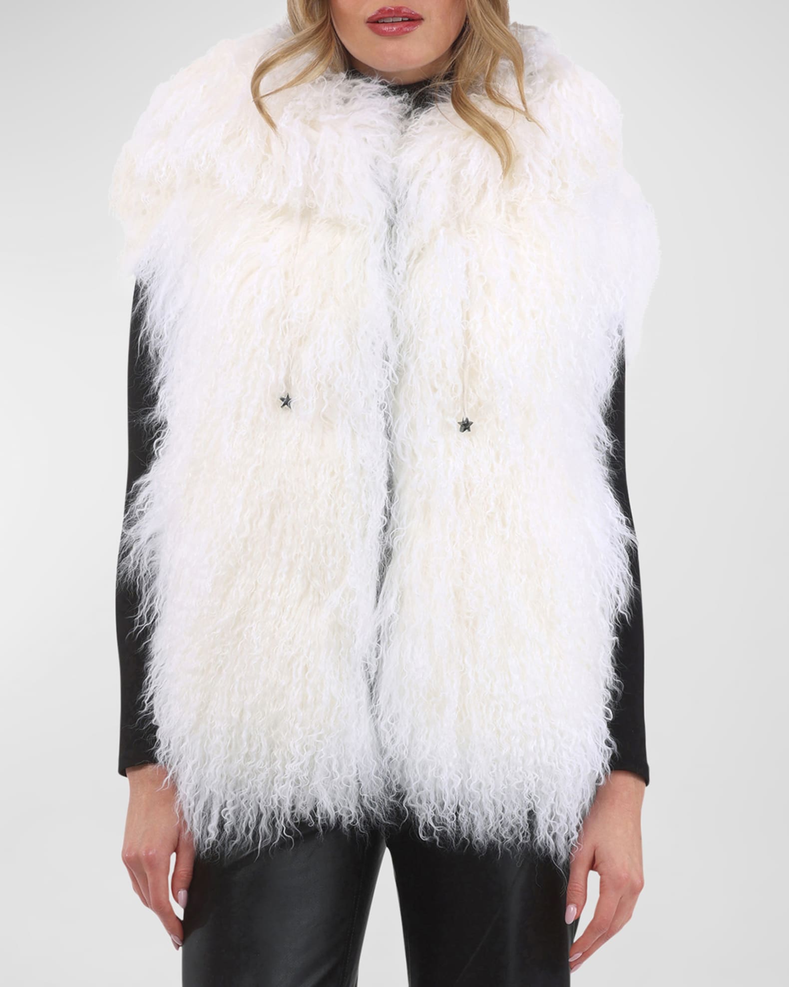 Gorski Reversible Mongolian Lamb Shearling Vest | Neiman Marcus Gorski Reversible Mongolian Lamb Shearling Vest | Neiman Marcus