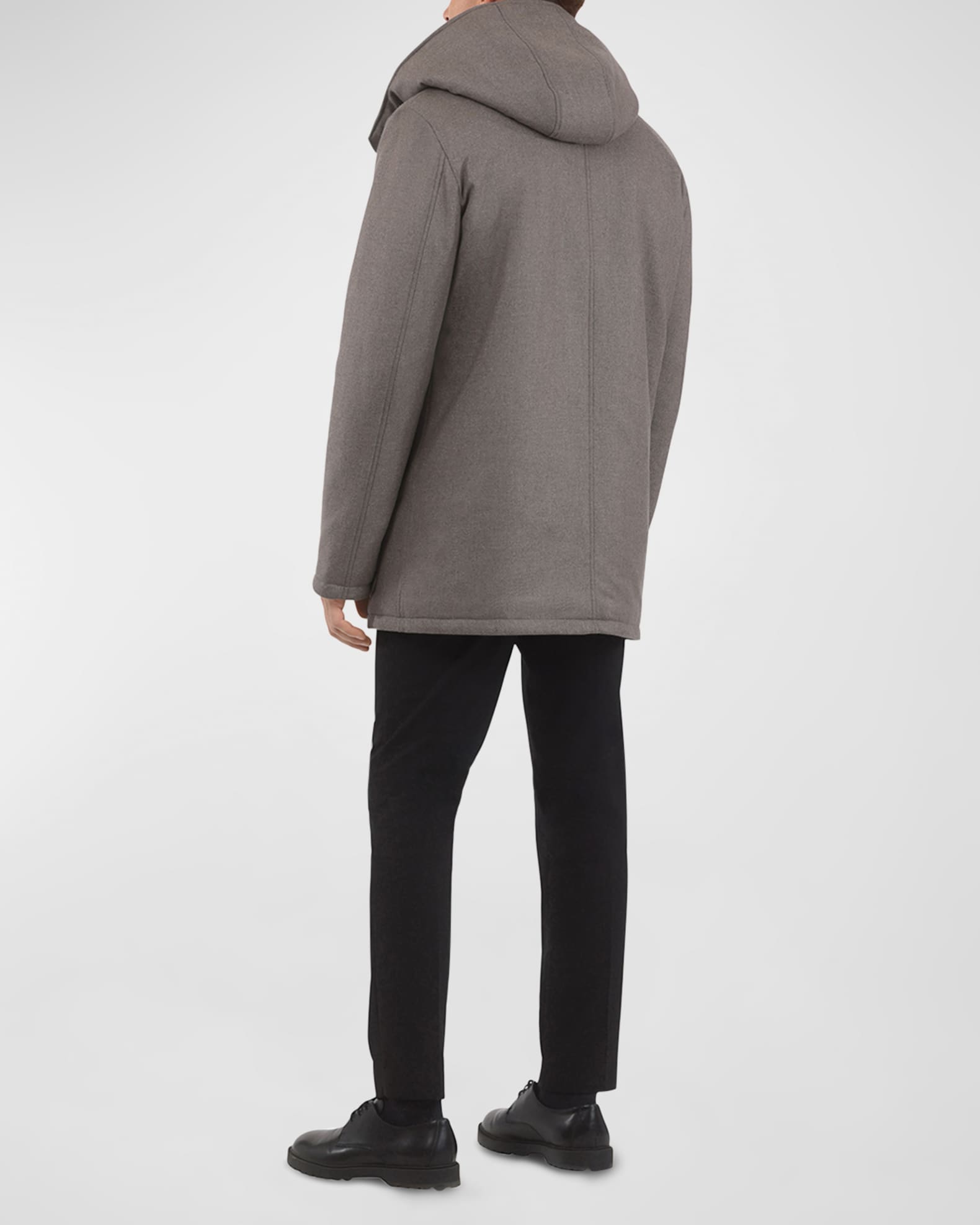 超激安 Men's Gorski Loro Lamb with Parka Wool-Cashmere Piana ジャケット・アウター