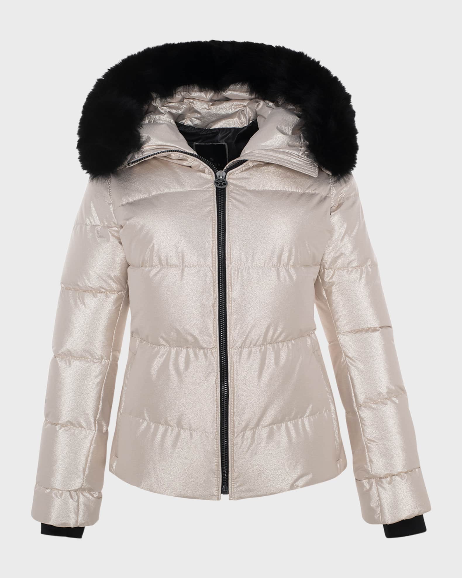Apres-Ski Jacket With Detachable Toscana Lamb Shearling Hood Trim 0