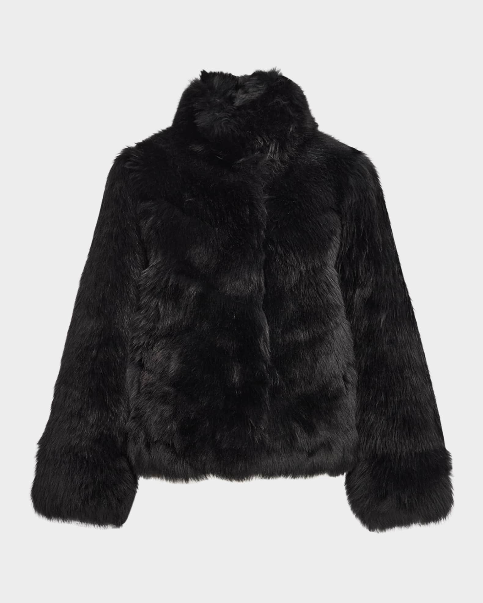 Reversible Merinillo Lamb Shearling Chevron Jacket With Horizontal Bottom 0