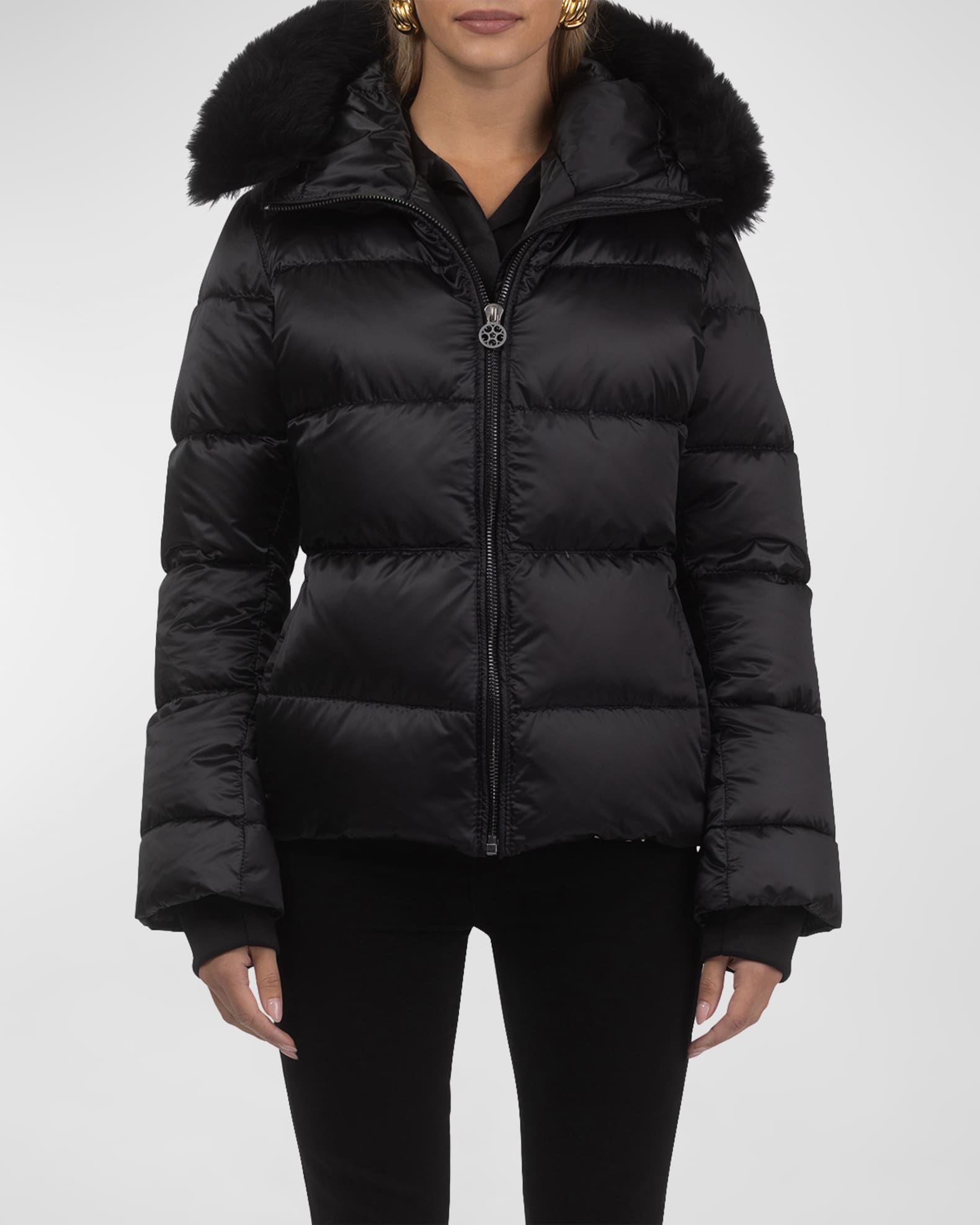 Apres-Ski Jacket With Detachable Toscana Lamb Shearling Hood Trim 1