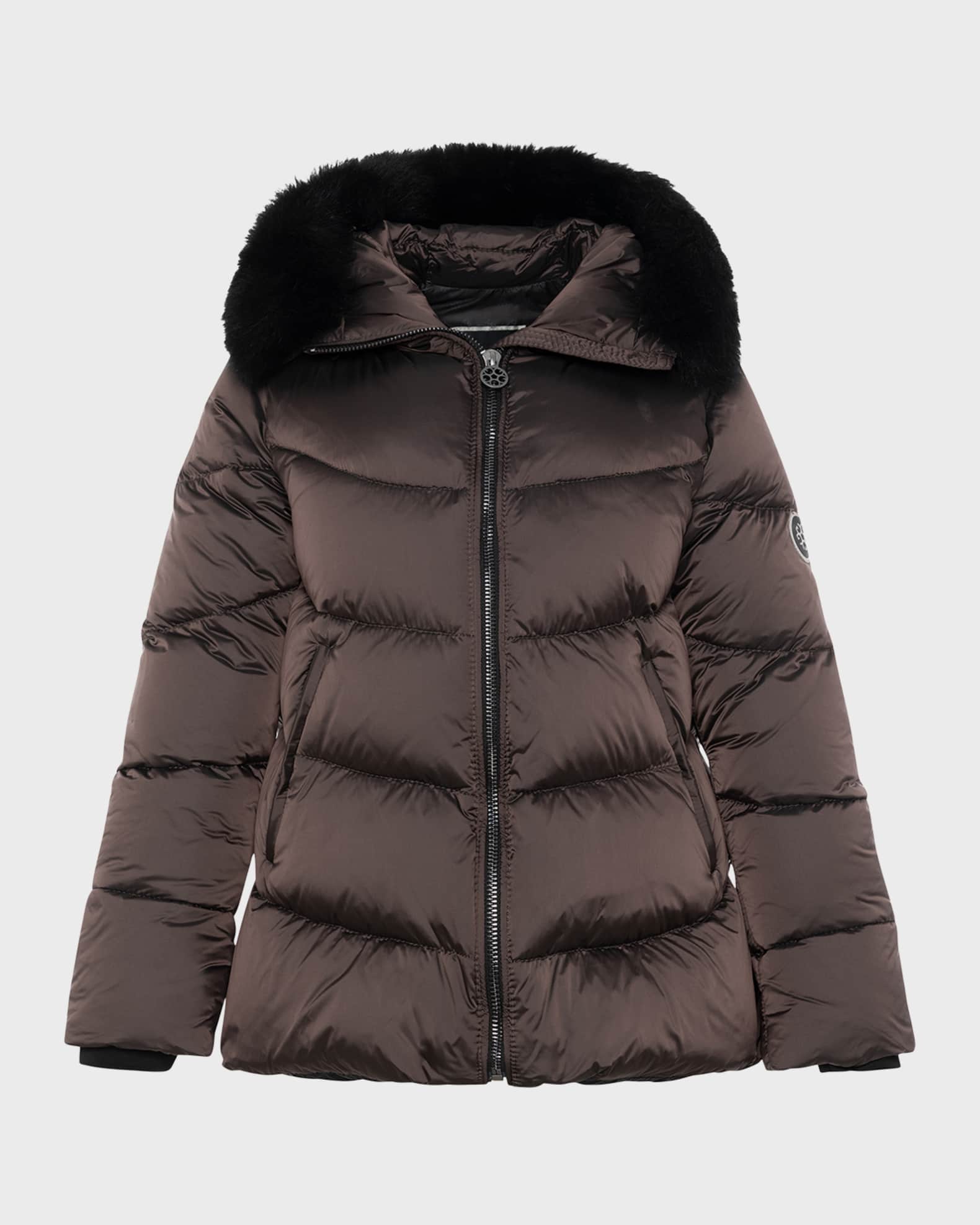 Apres-Ski Jacket With Detachable Toscana Lamb Shearling Hood Trim 0