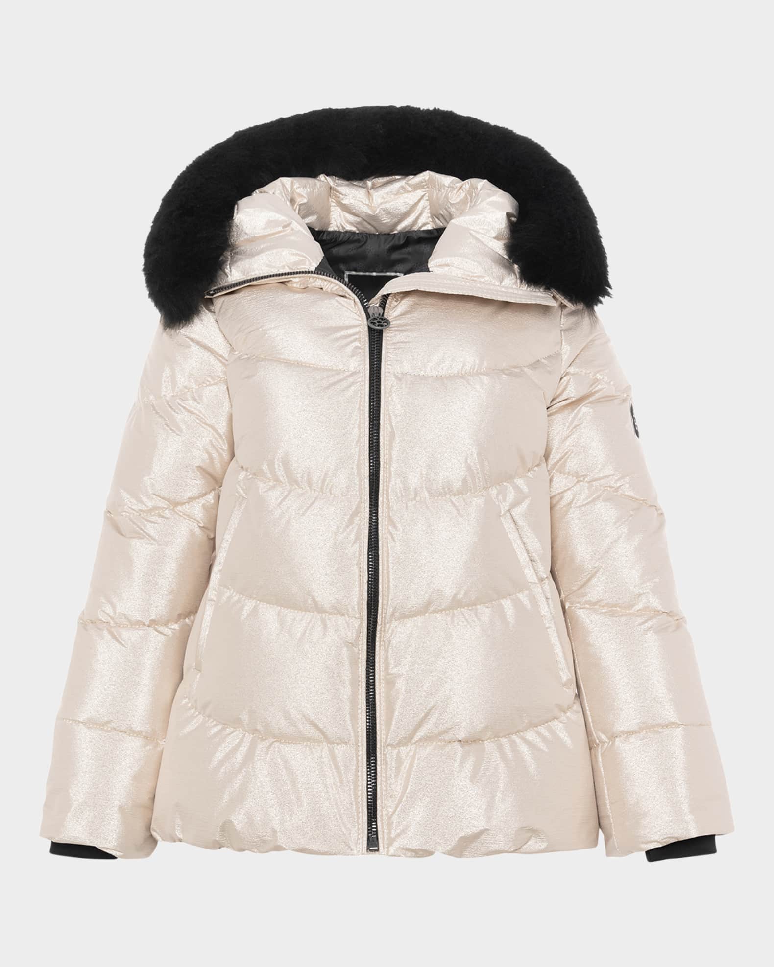 Apres-Ski Jacket With Detachable Toscana Lamb Shearling Hood Trim 0
