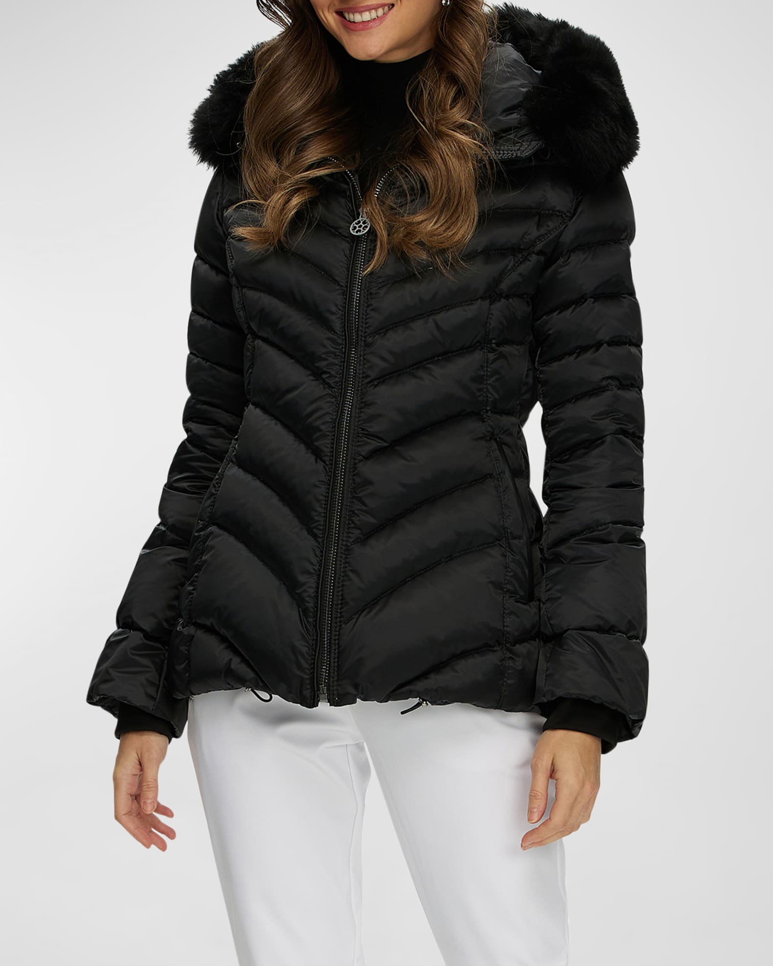 Apres-Ski Jacket With Detachable Toscana Lamb Shearling Hood Trim 1