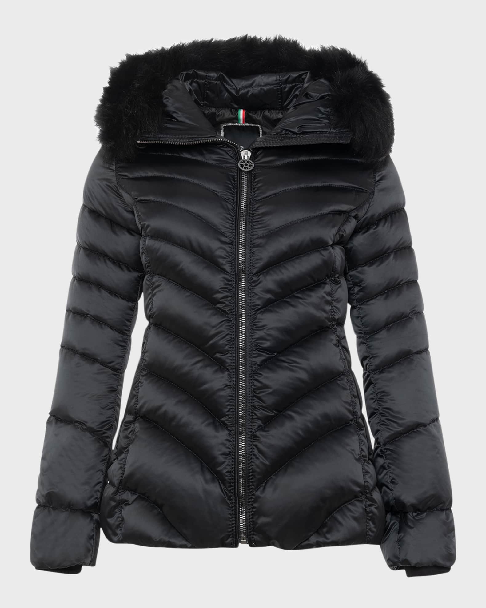 Apres-Ski Jacket With Detachable Toscana Lamb Shearling Hood Trim 0