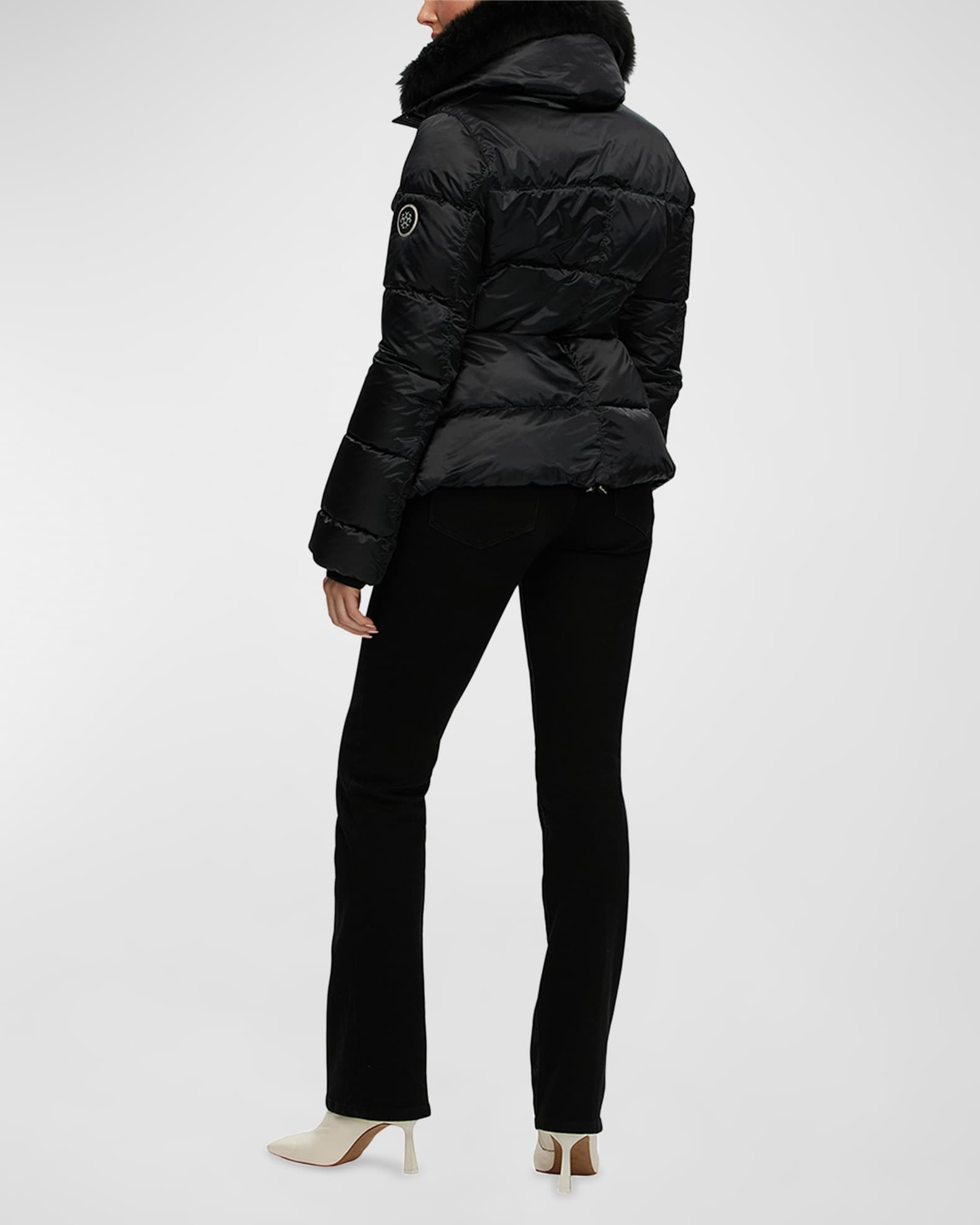 Gorski Apres Ski Jacket With Detachable Toscana Lamb Shearling Collar Neiman Marcus