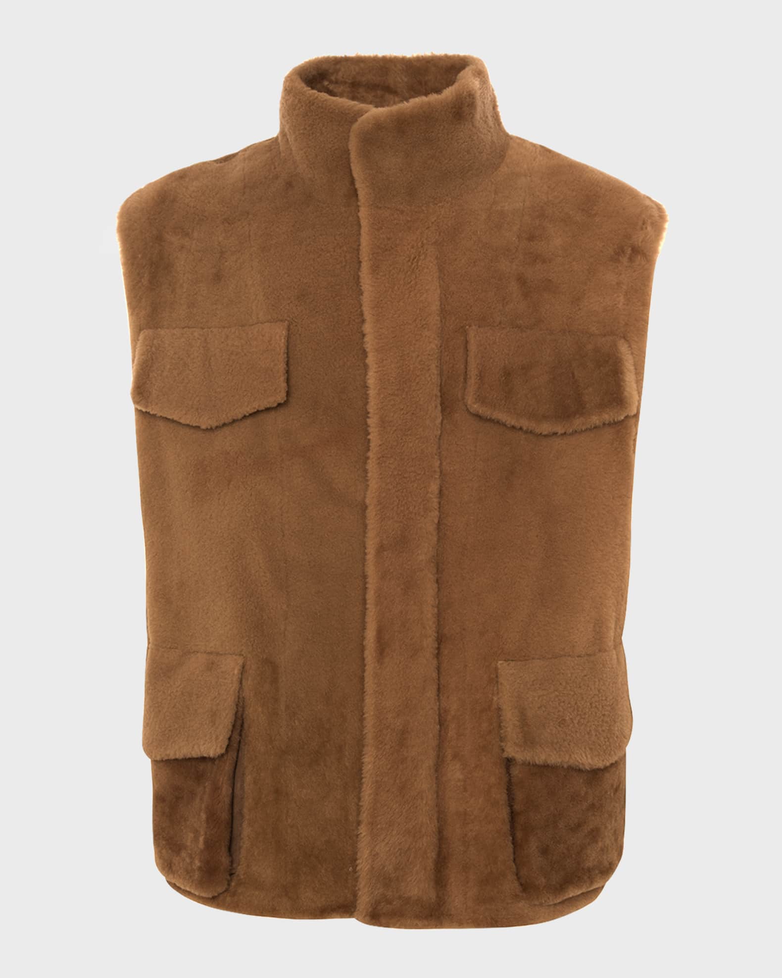 Men's Sheared Shearling Vest 0