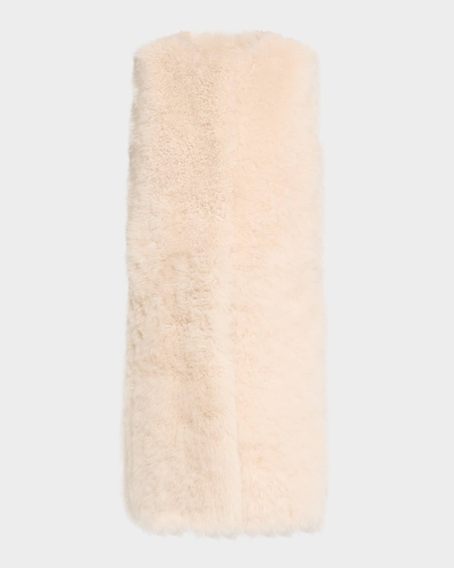 Select Cashmere Goat Collarless Long Vest 0