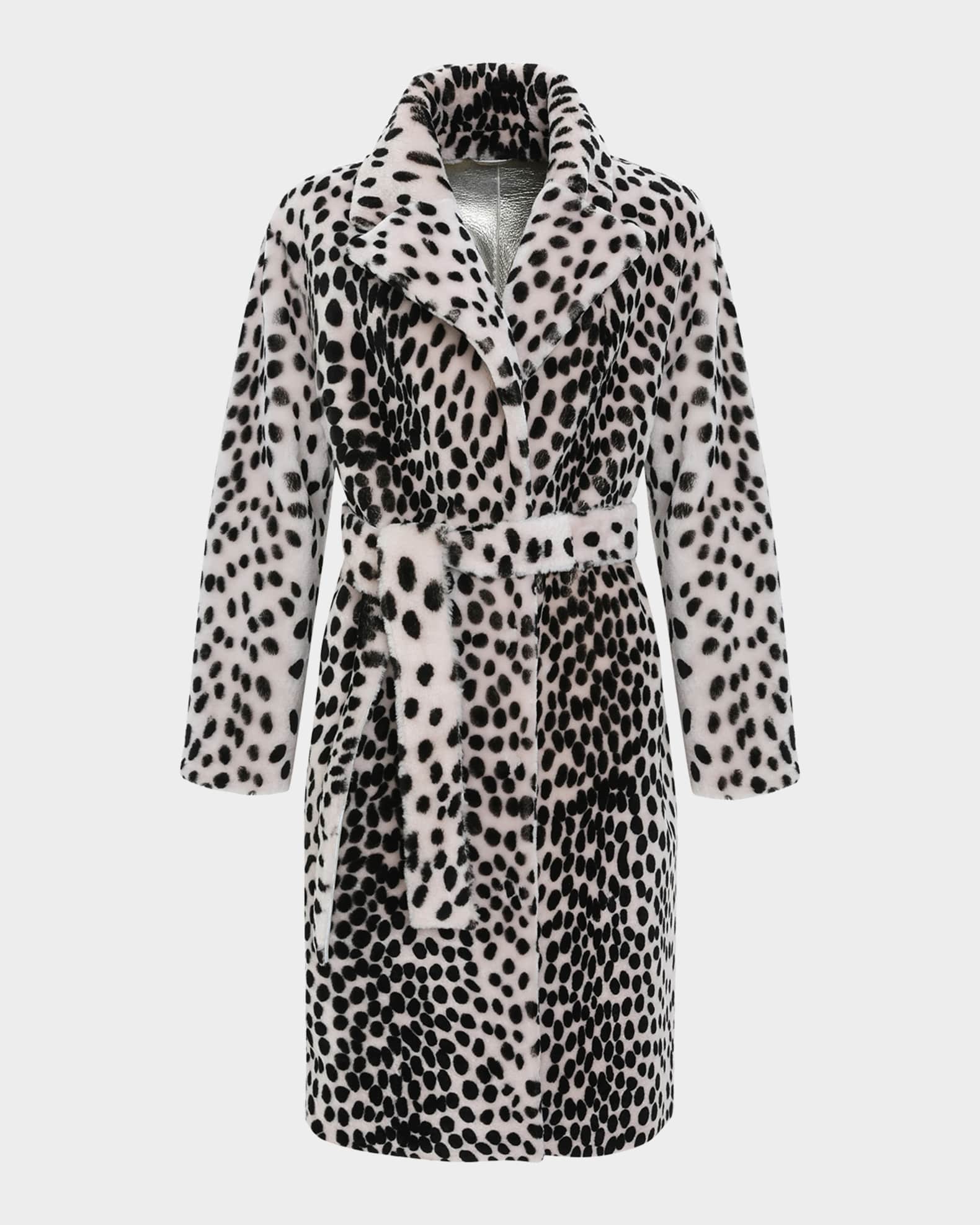 Reversible Lamb Shearling Belted Short Coat 0