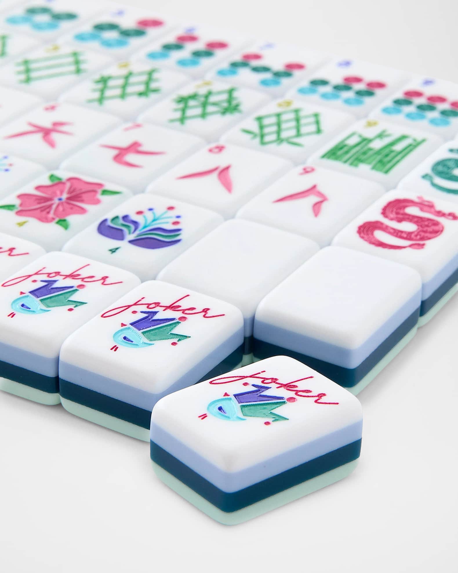 OH MY MAHJONG Birdie Mahjong Tile Set Neiman Marcus