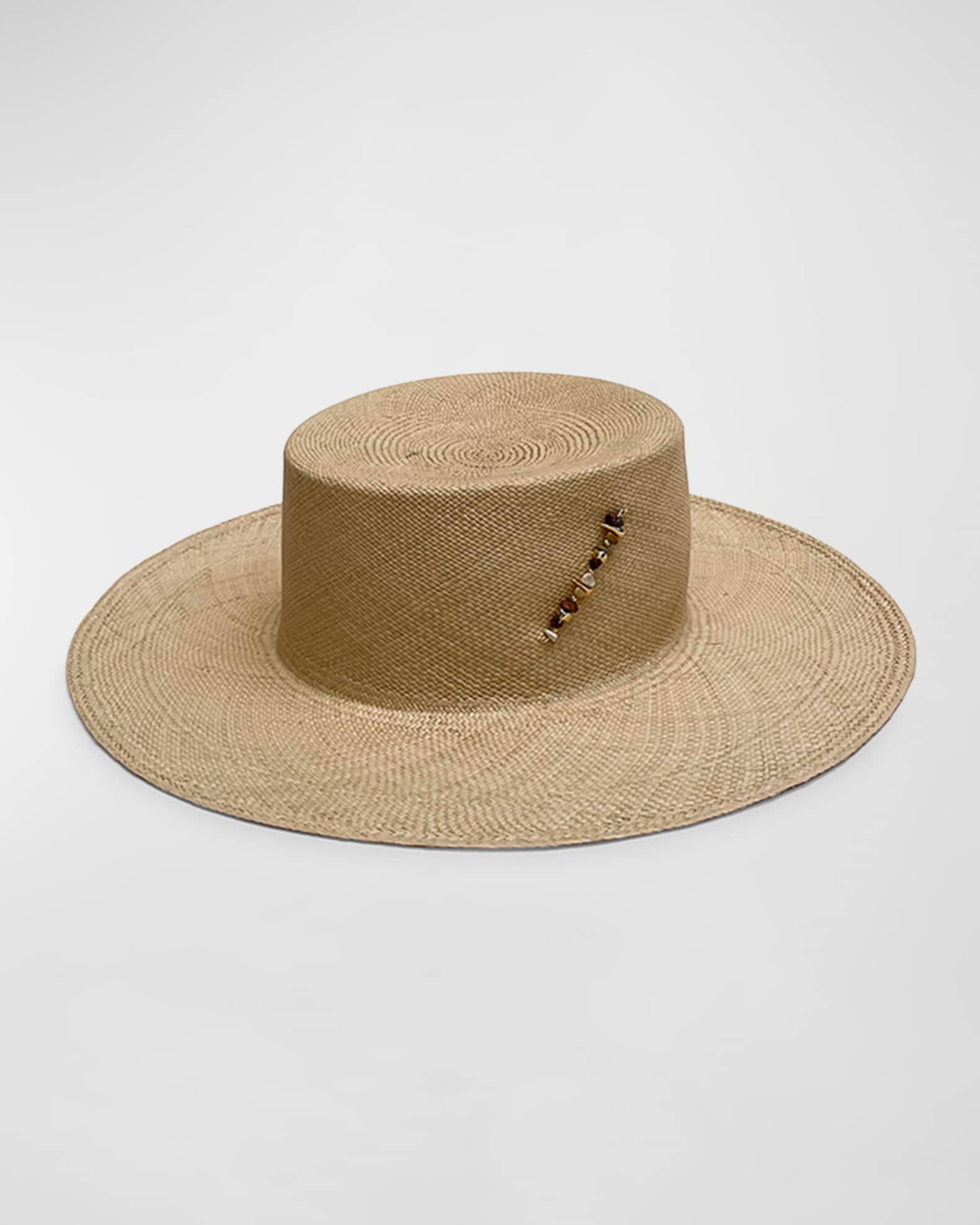 Alba Straw Large Brim Hat  0