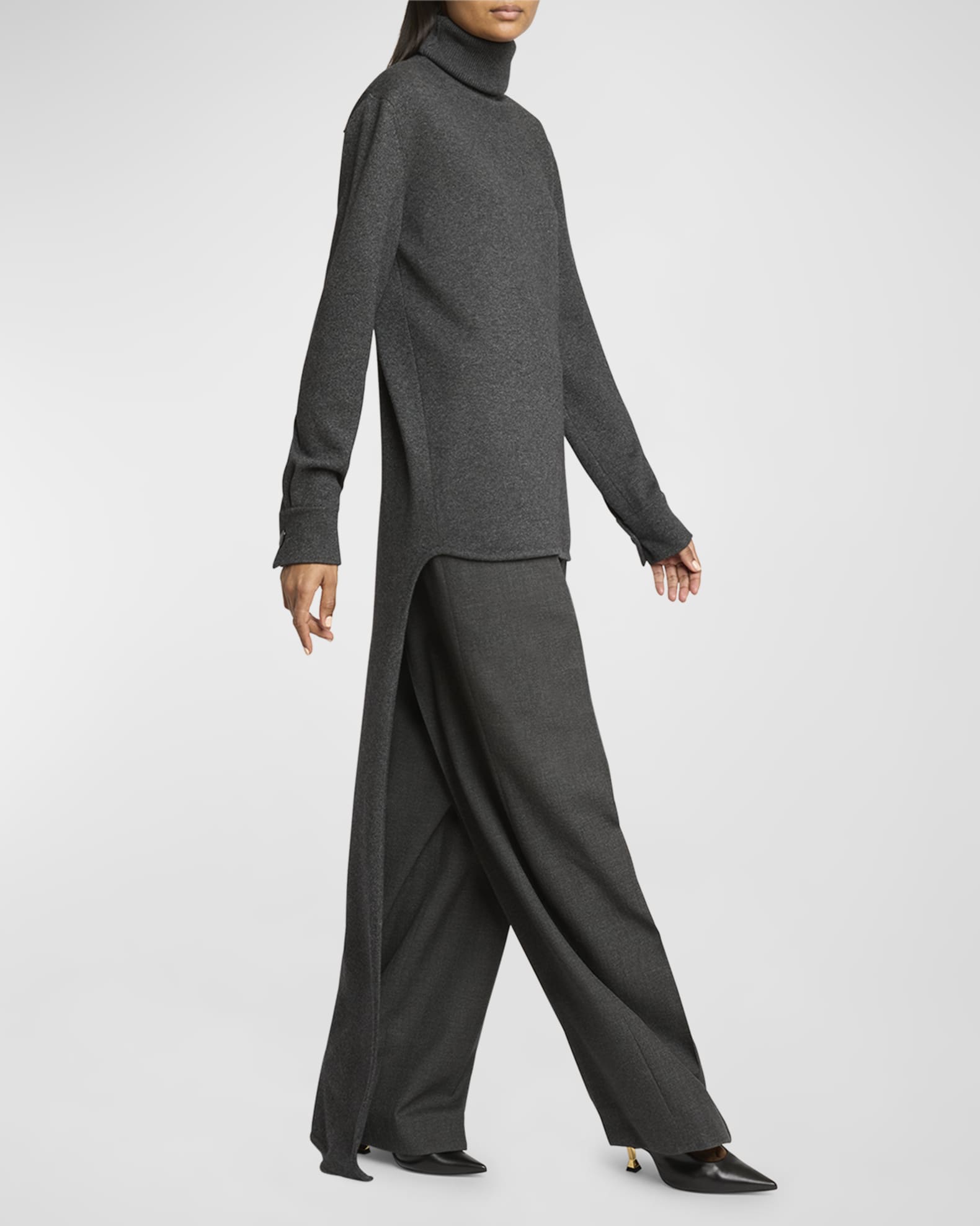 ボトムスその他 Givenchy Grey wool trousers Givenchy Tailored Straight-Leg Wool Trousers | Neiman Marcus