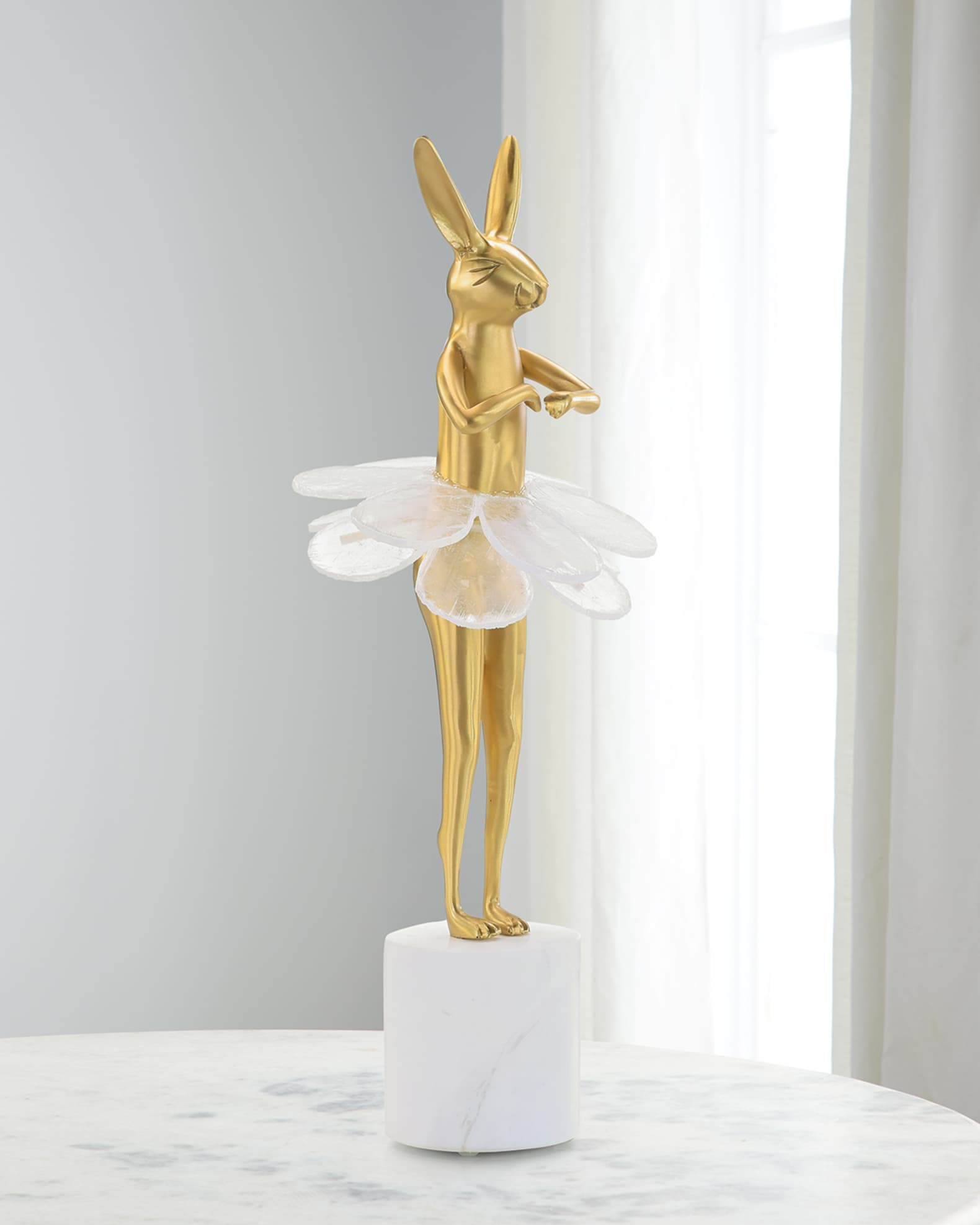 JohnRichard Collection Ballerina Bunny 15" Sculpture on Marble Base II