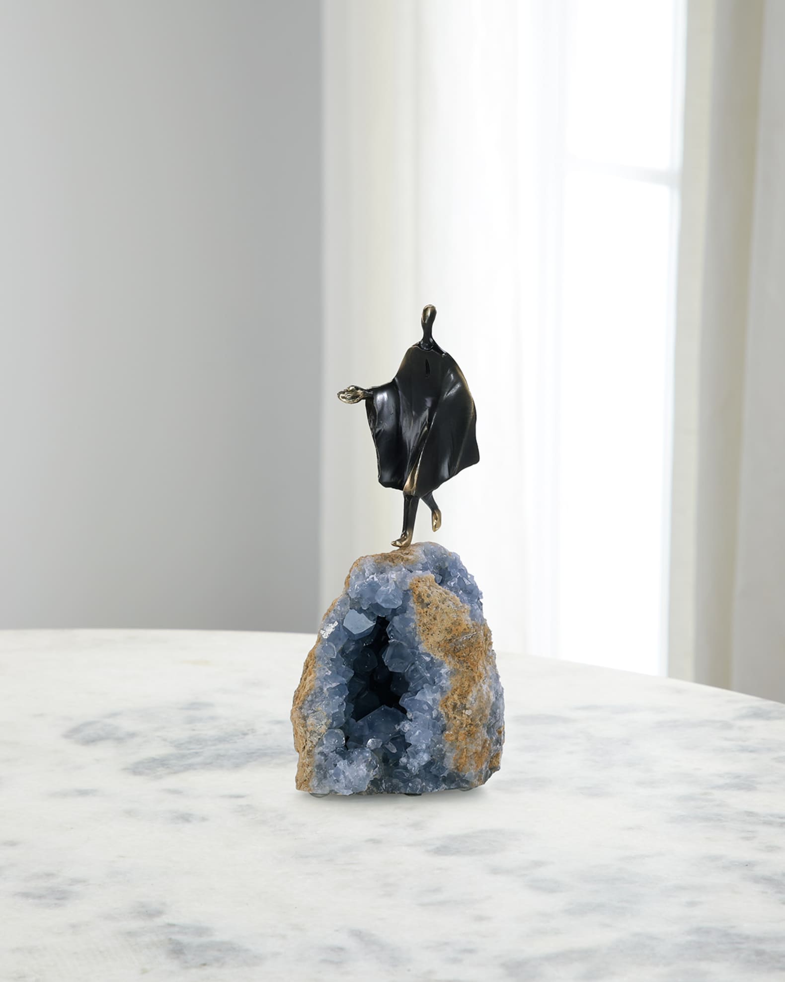 Cloaked Figure Sculpture on Kyanite I 0