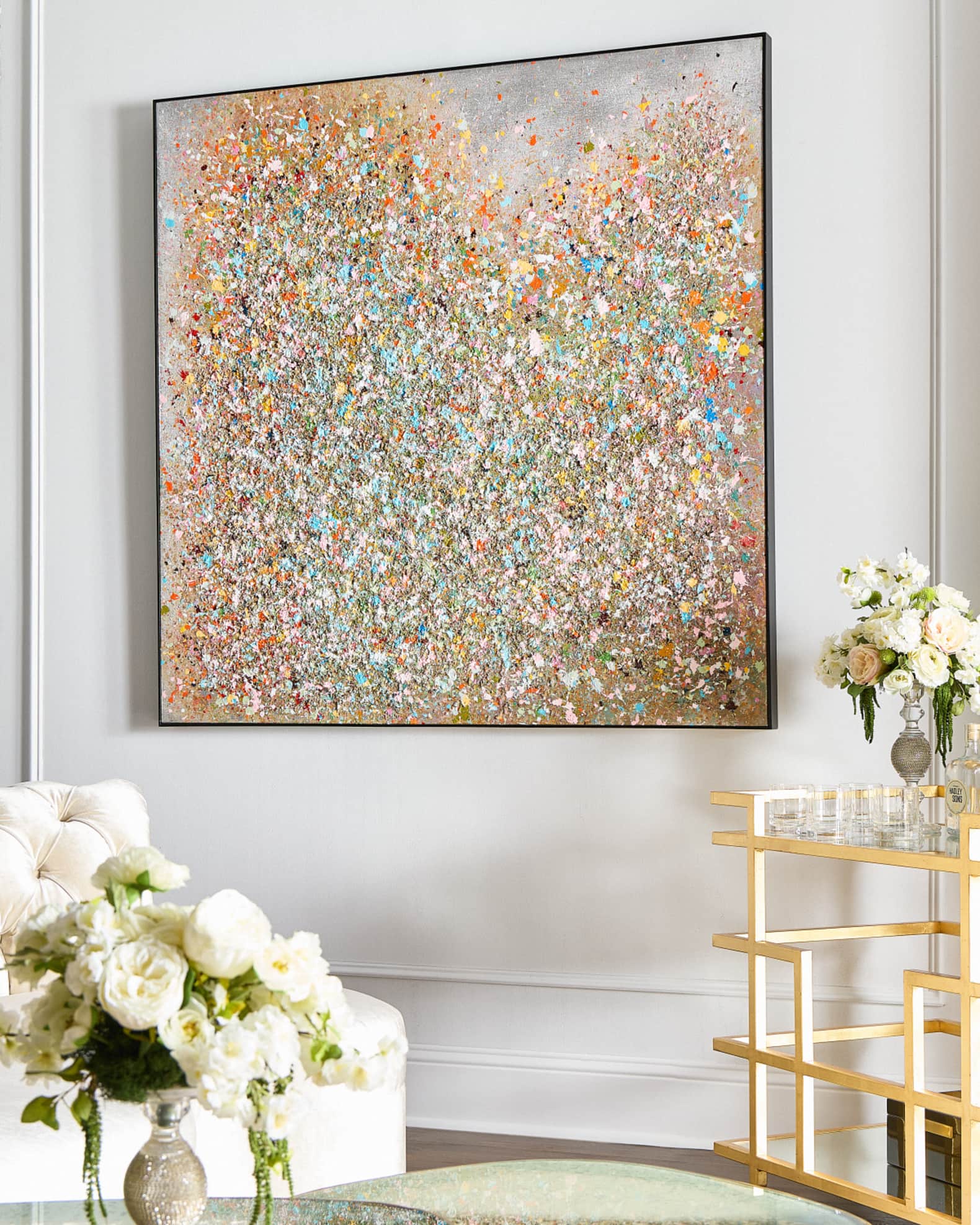 "Dancing Pigments II" Original Painting by Teng Fei 1