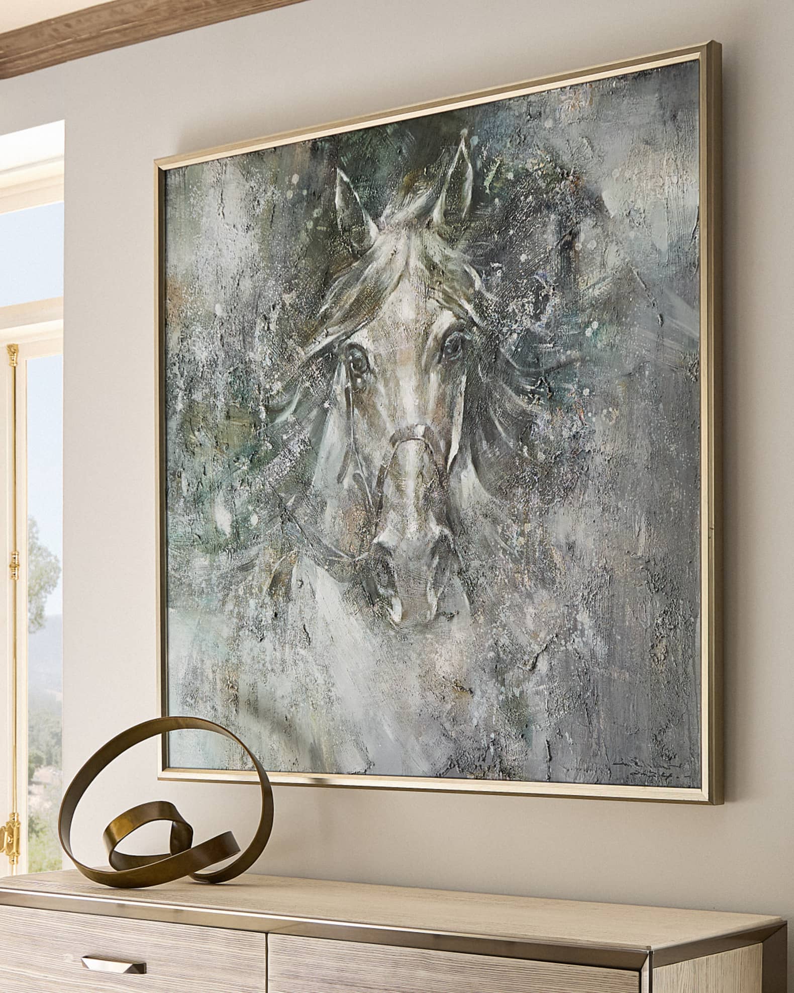 "Starlit Stallion" Original Painting by LM Zhou 1