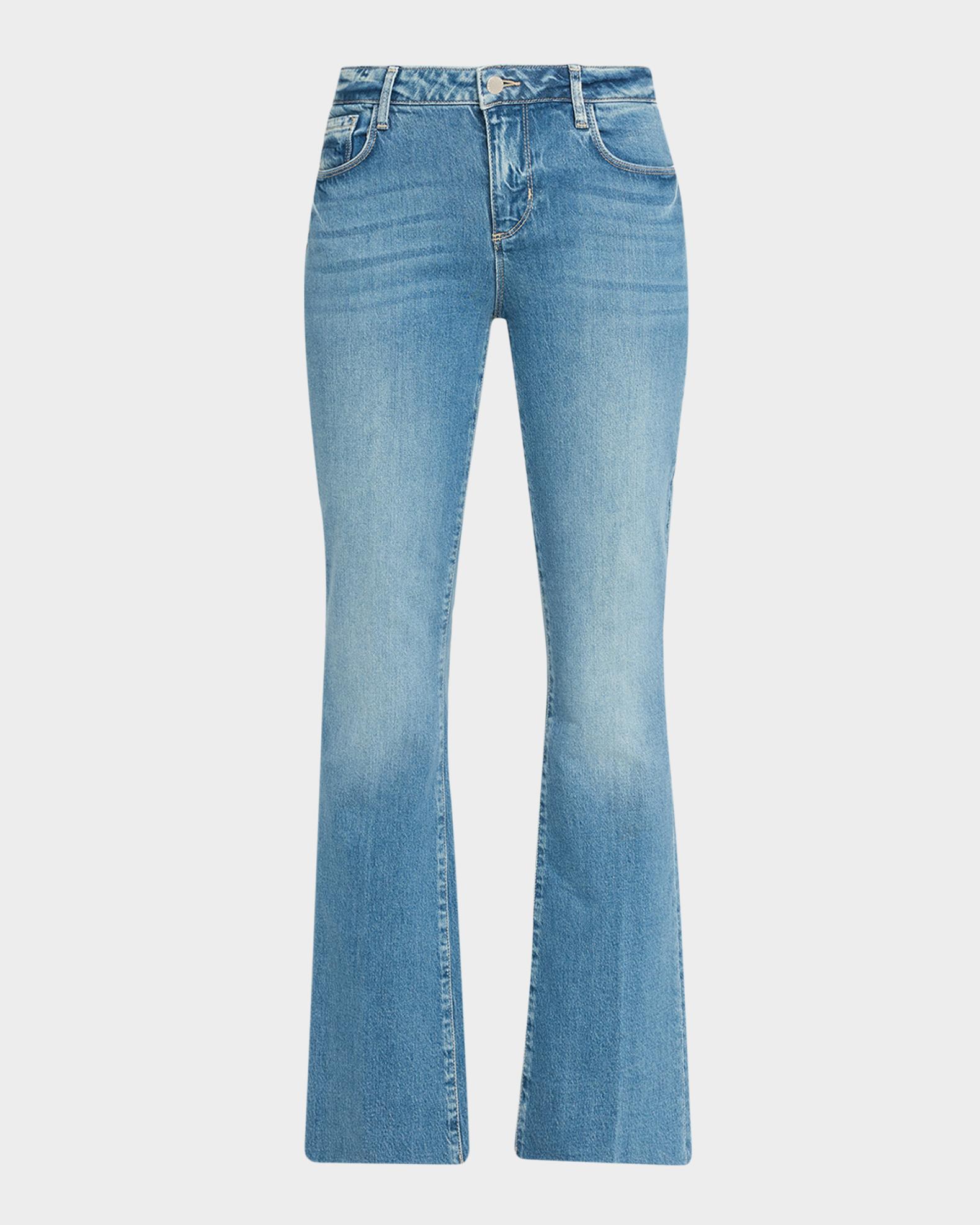 L'AGENCE Sneeki Low-Rise Straight-Leg Jeans | Neiman Marcus