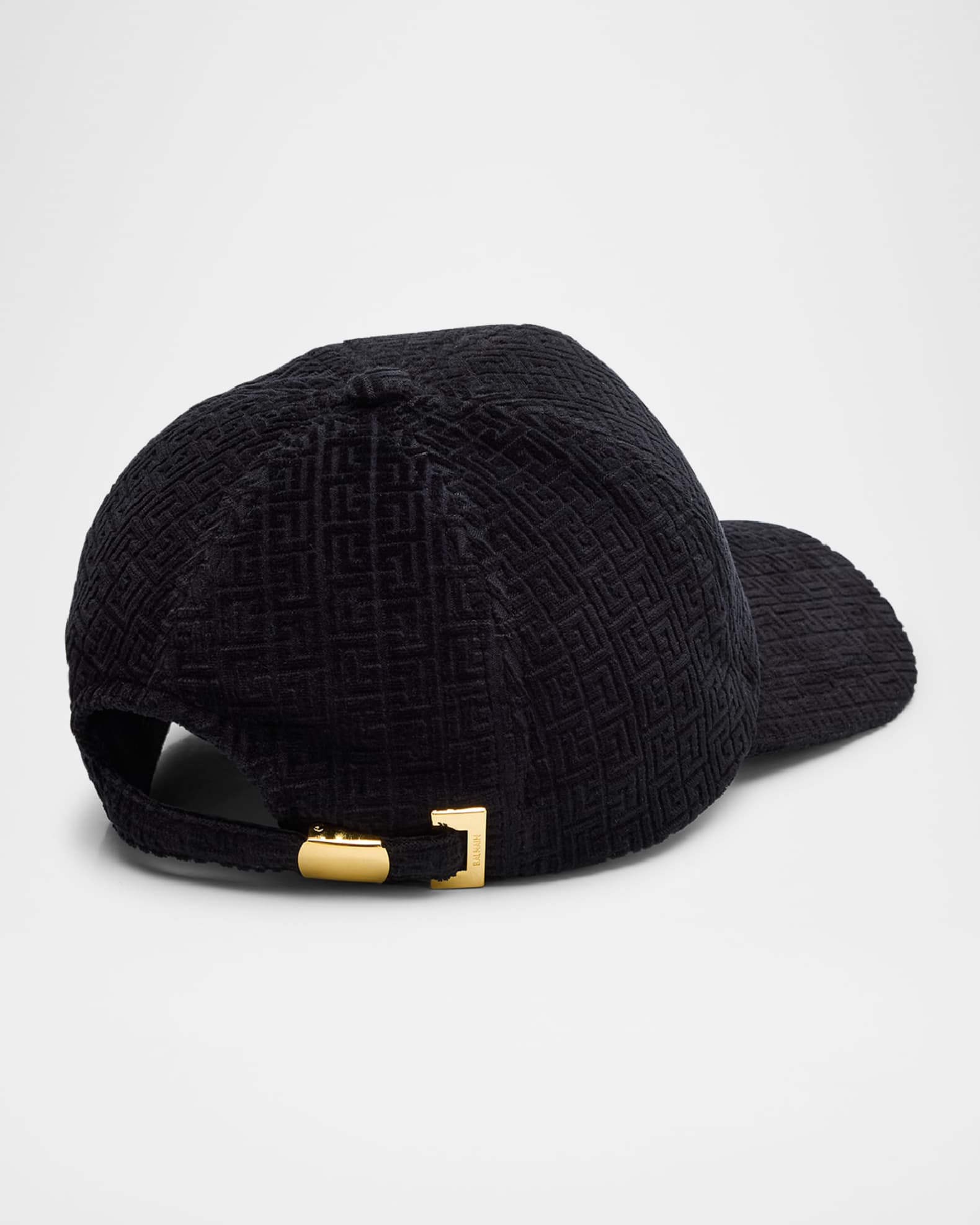 Men's Velvet Monogram Baseball Cap 1